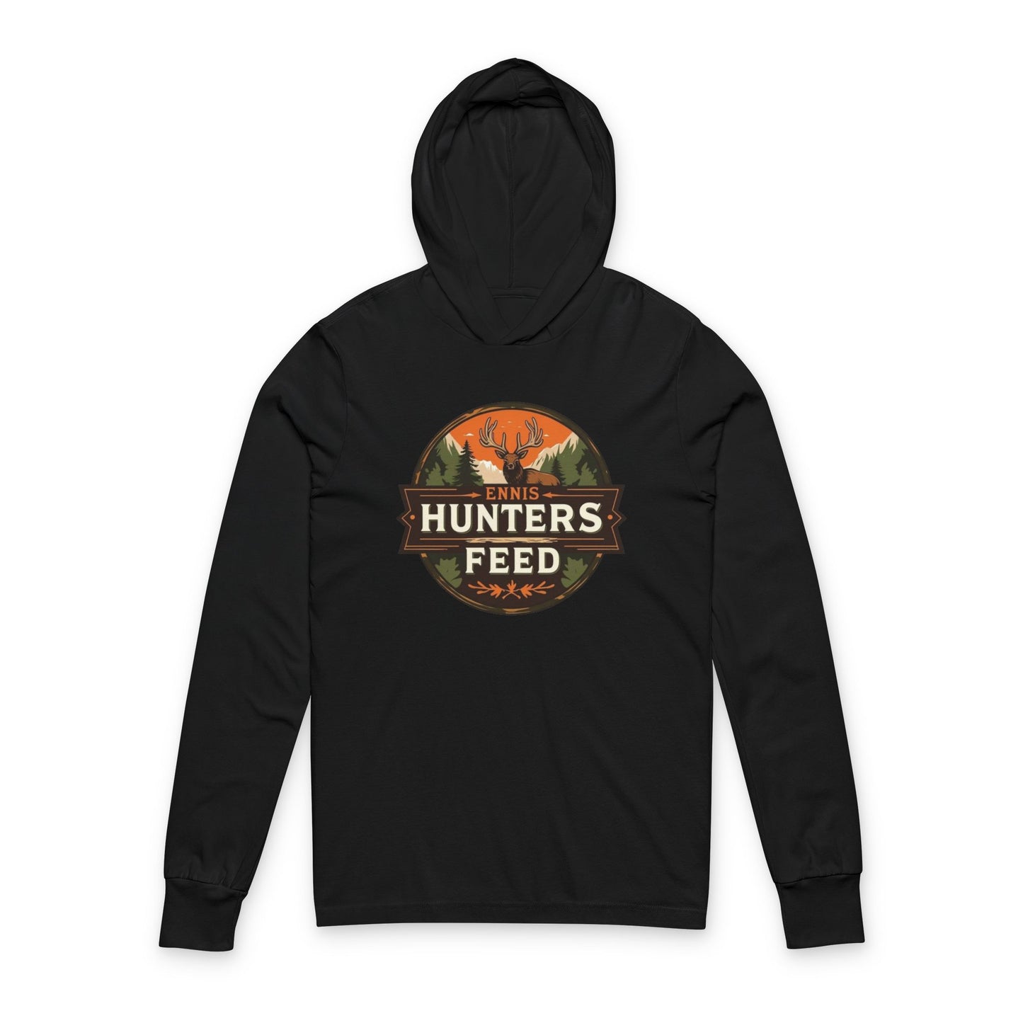 Ennis Hunters Feed - Unisex Long Sleeve Hooded Tee