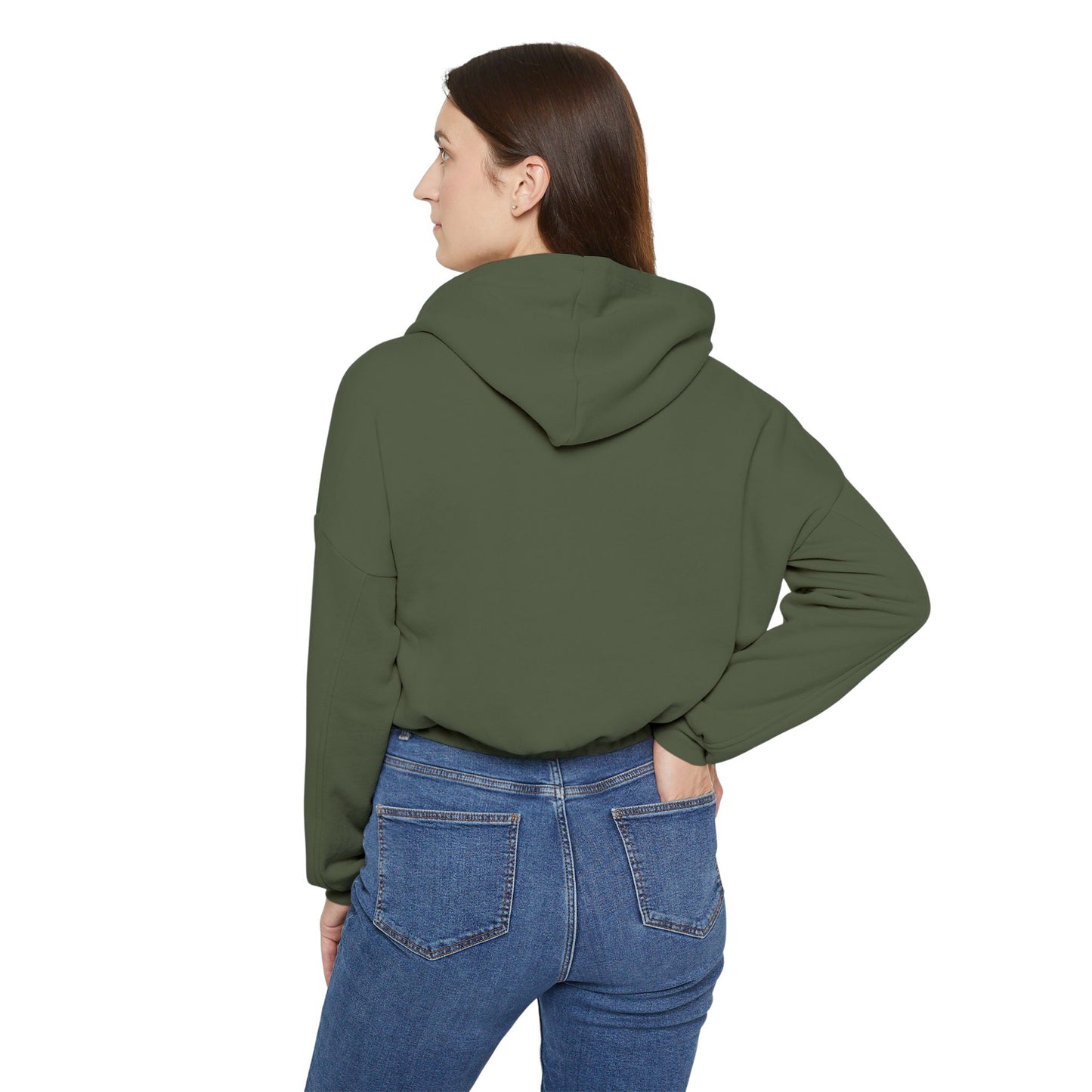 Women's Cinched Hoodie - Buffalo Stay Wild Design