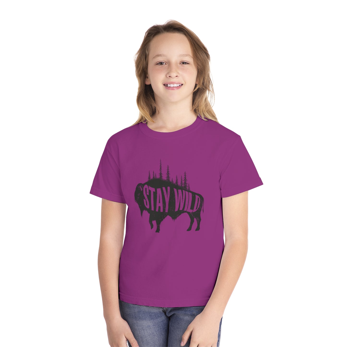 Youth Tee - Buffalo Stay Wild Graphic