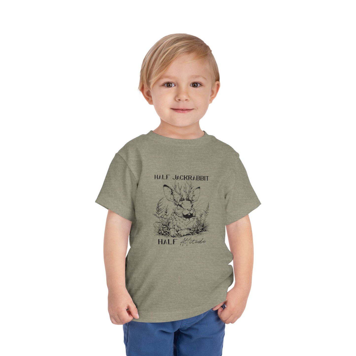 Half Jackrabbit, Half Attitude - Toddler Short Sleeve Tee