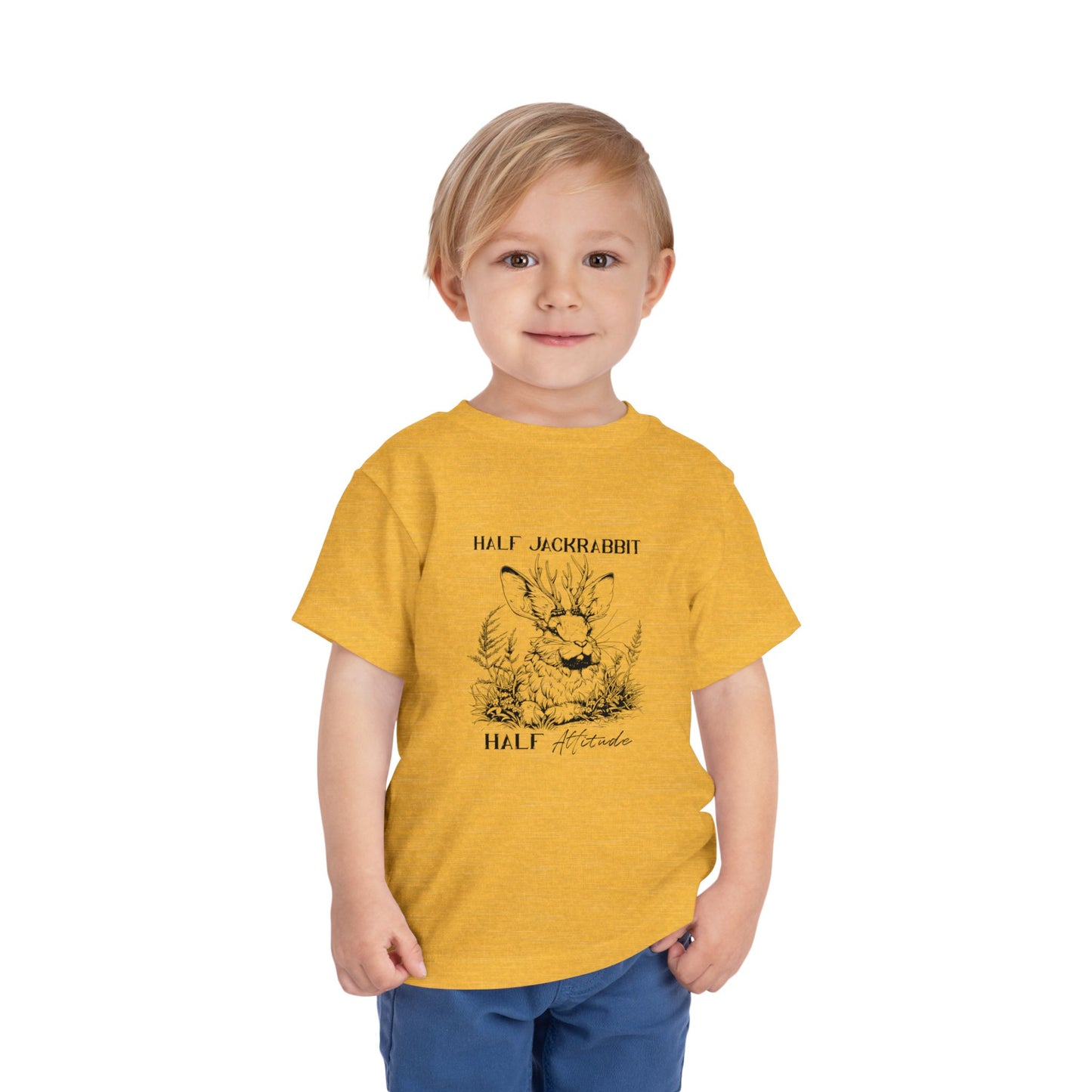 Half Jackrabbit, Half Attitude - Toddler Short Sleeve Tee