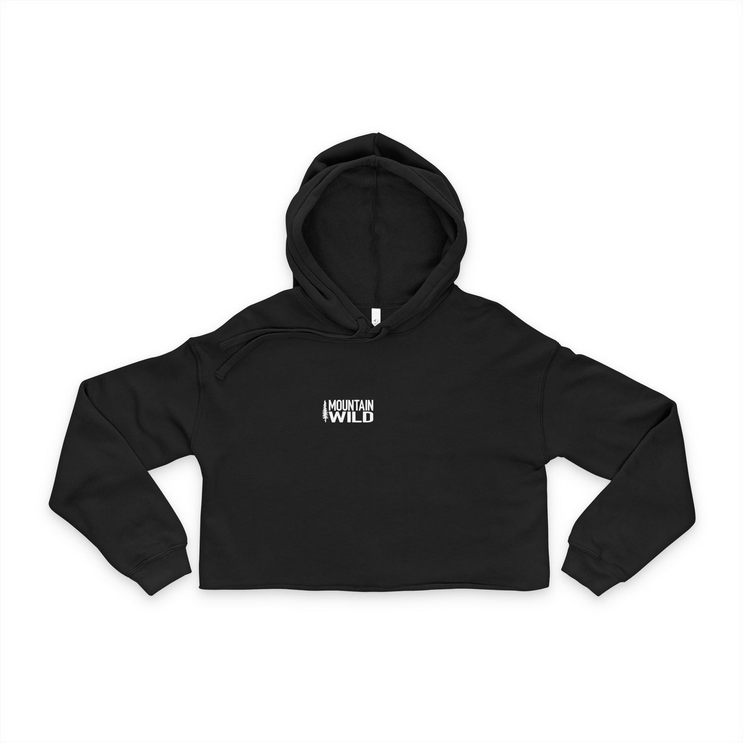 The Backbone of the Wild – Pine Tree Spine - Women's Cropped Hoodie