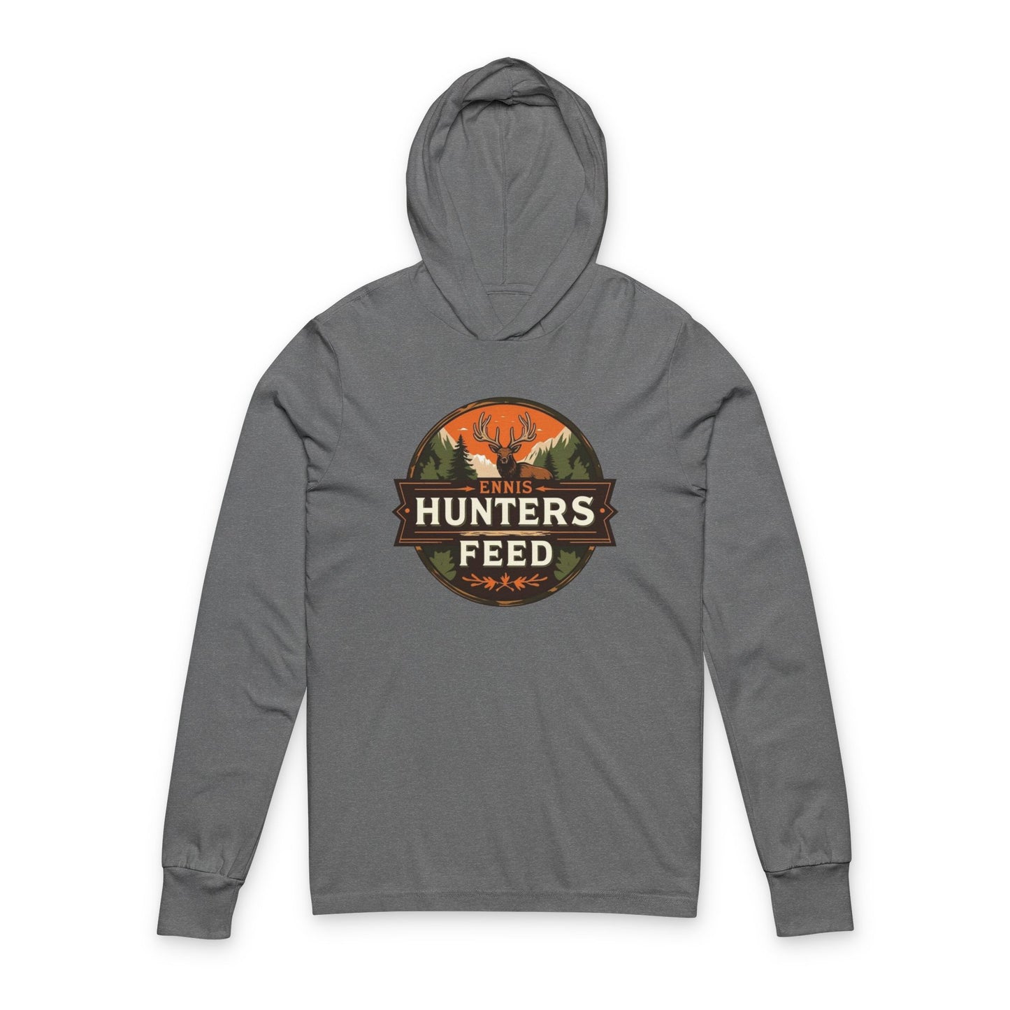 Ennis Hunters Feed - Unisex Long Sleeve Hooded Tee