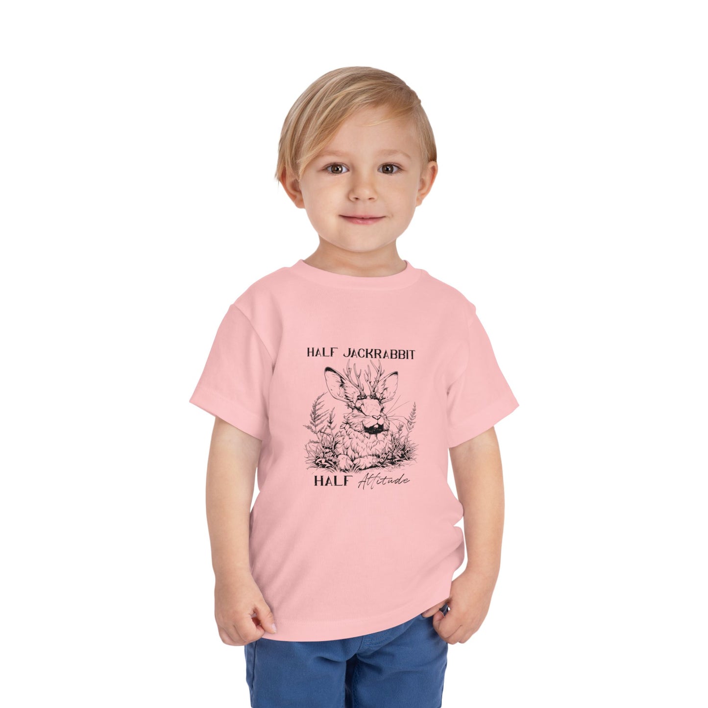 Half Jackrabbit, Half Attitude - Toddler Short Sleeve Tee