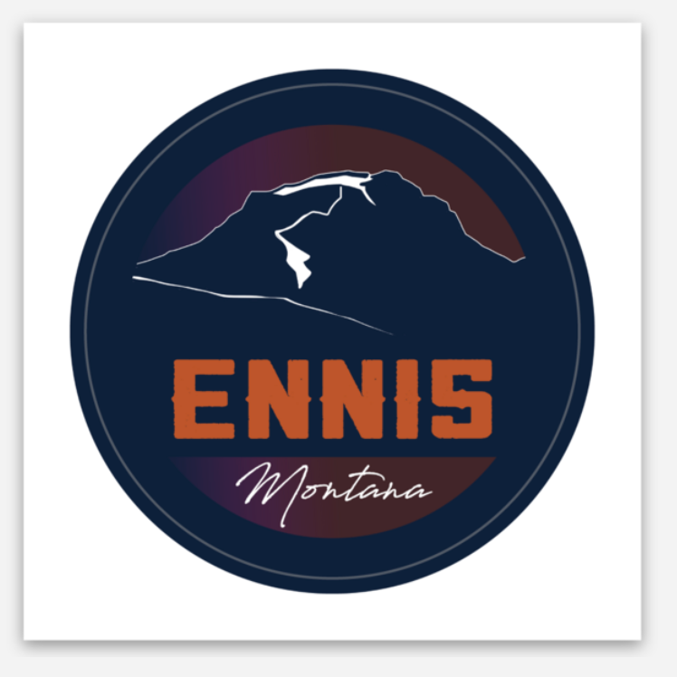 Ennis & Sphinx (Orange) Sticker- 2"