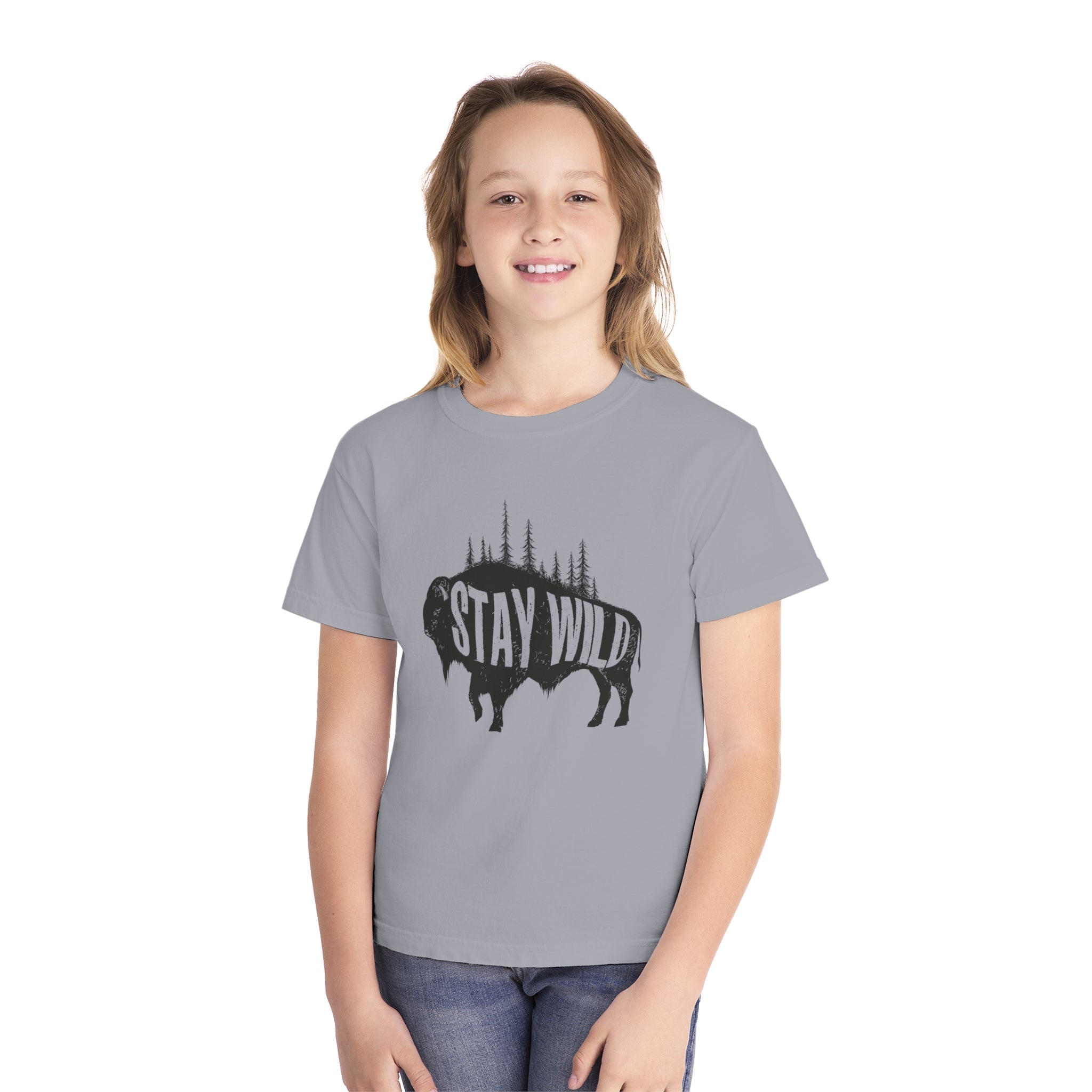 Youth Tee - Buffalo Stay Wild Graphic