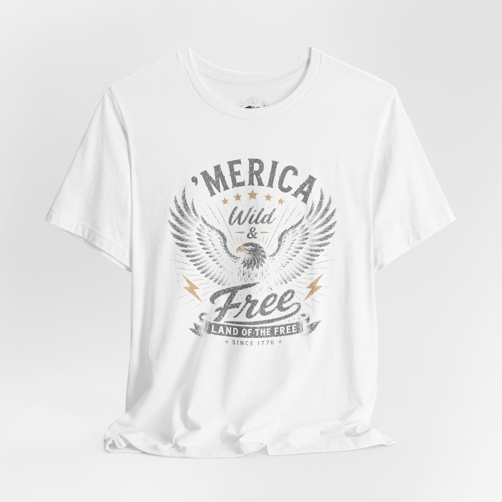 'Merica - Wild & Free Eagle - Unisex T-shirt