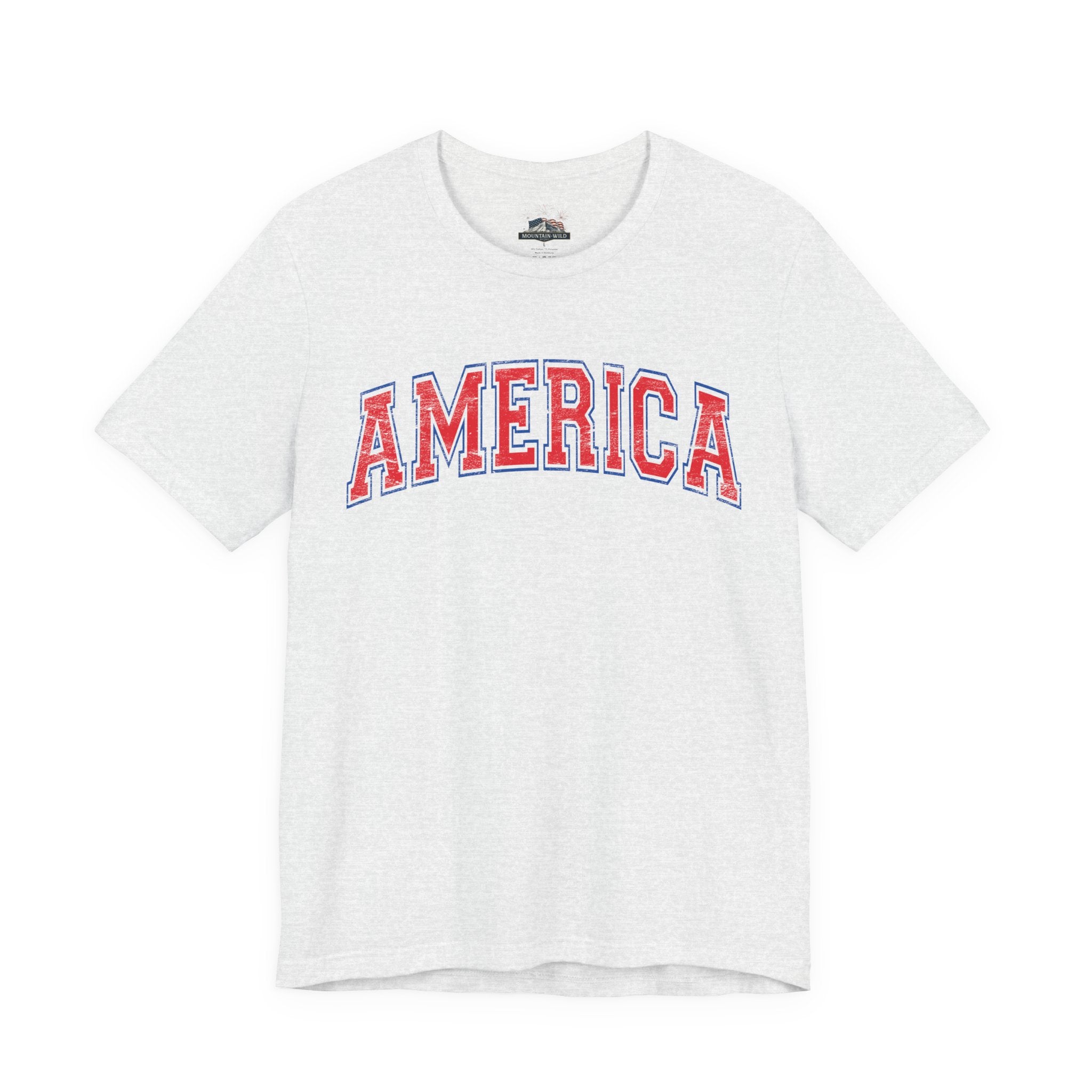 AMERICA Unisex Jersey Short Sleeve Tee - RED