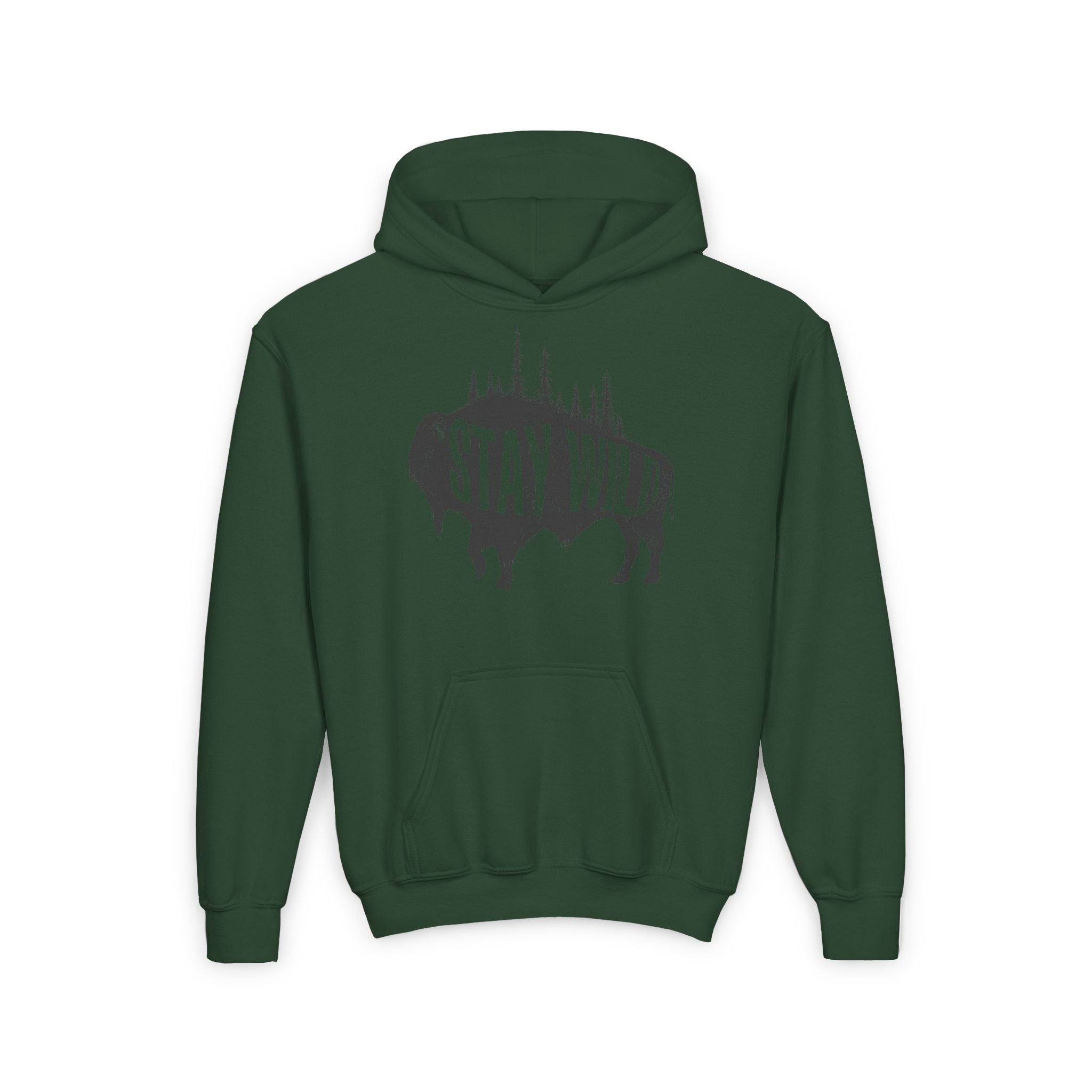 Stay Wild Buffalo Youth Hoodie