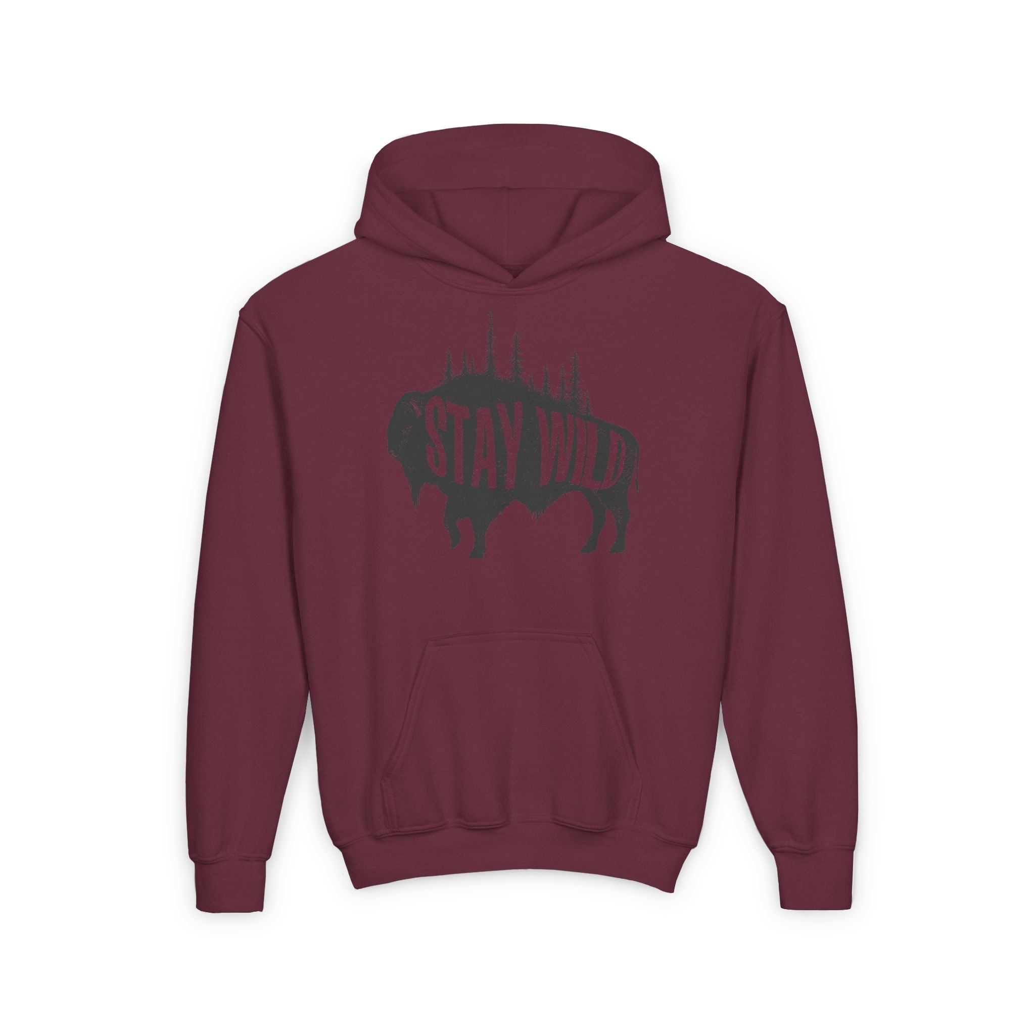 Stay Wild Buffalo Youth Hoodie