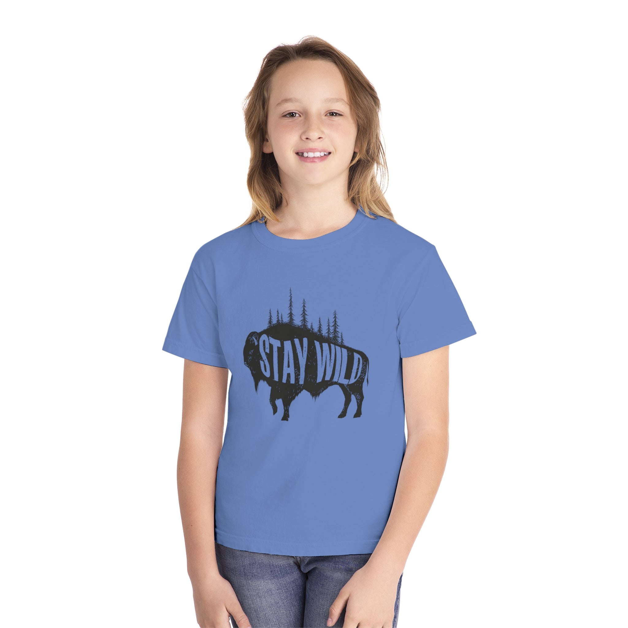 Youth Tee - Buffalo Stay Wild Graphic