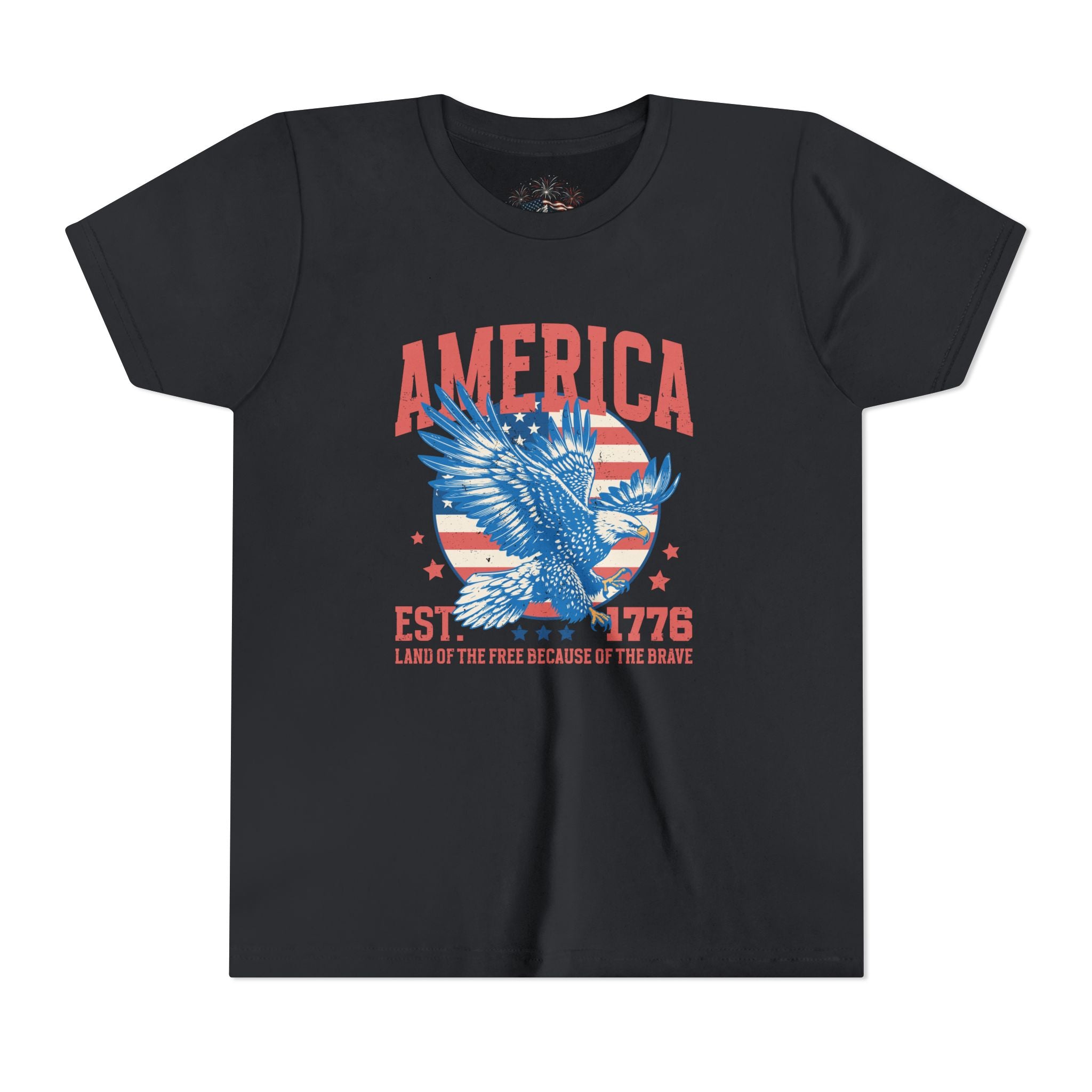 AMERICA EST. 1776 YOUTH GRAPHIC TEE | LAND OF THE FREE EAGLE SHIRT