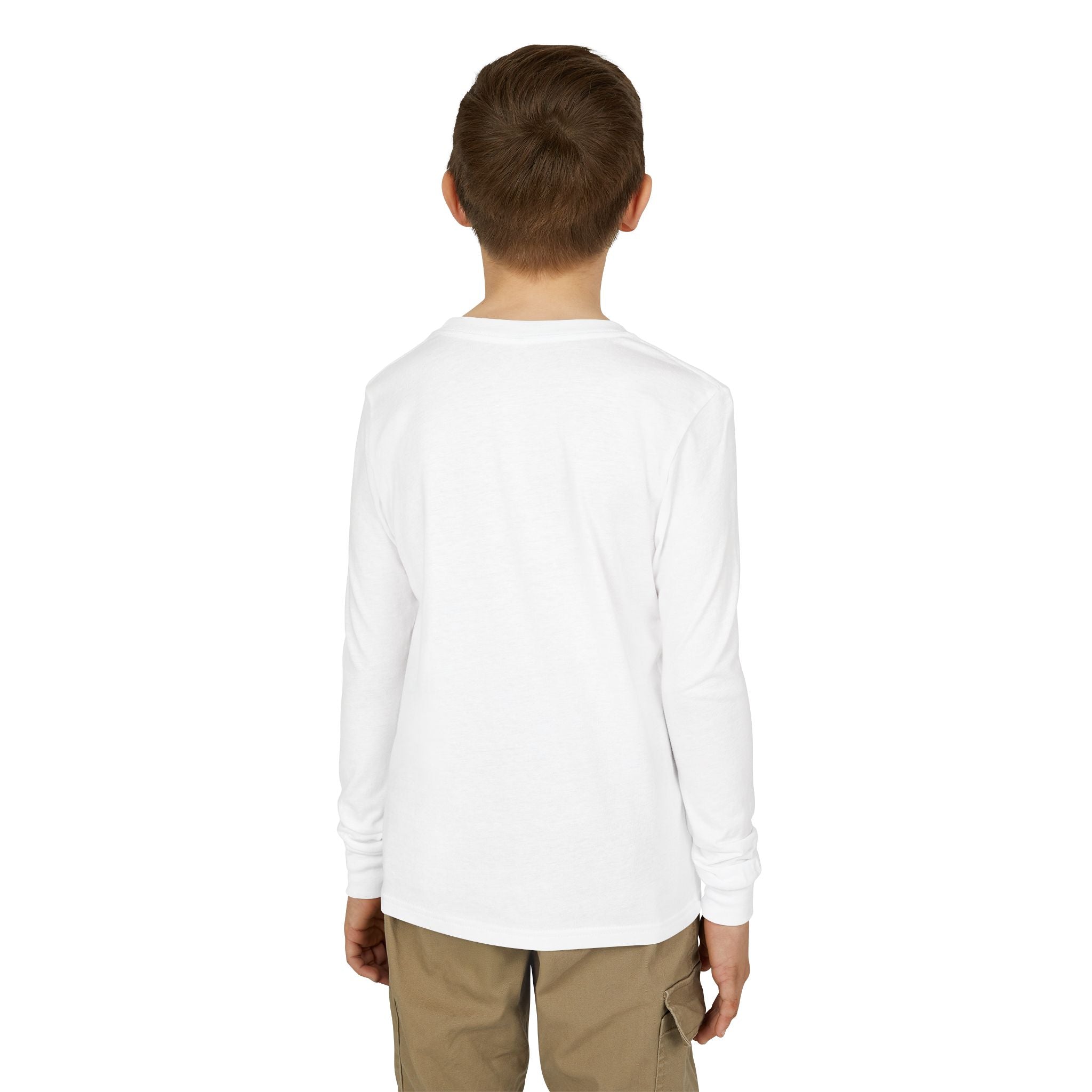 AMERICA Lightning Bolt Youth Long Sleeve Tee | Retro Patriotic Kids Shirt