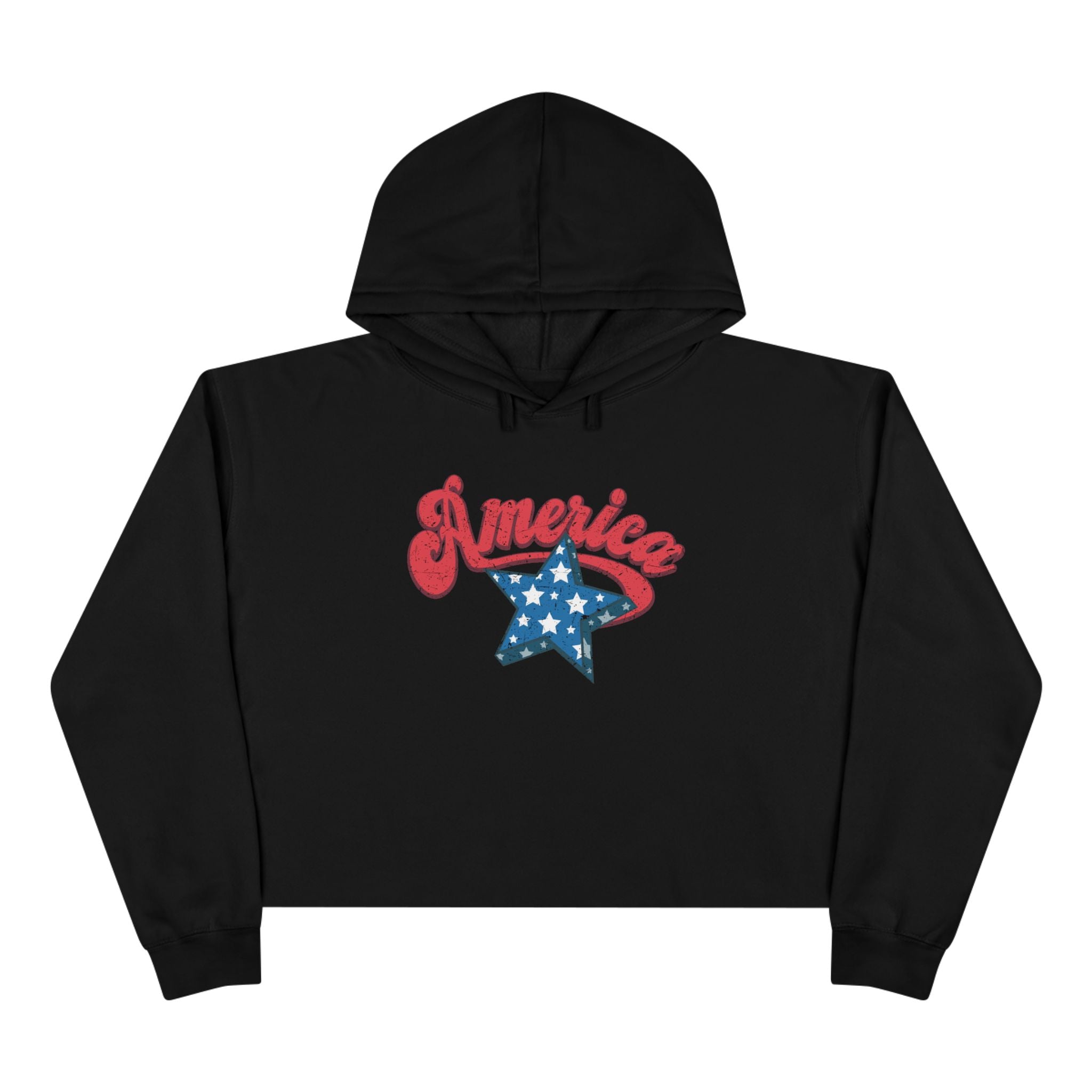 Retro America Women's  Crop Hoodie | Vintage Americana