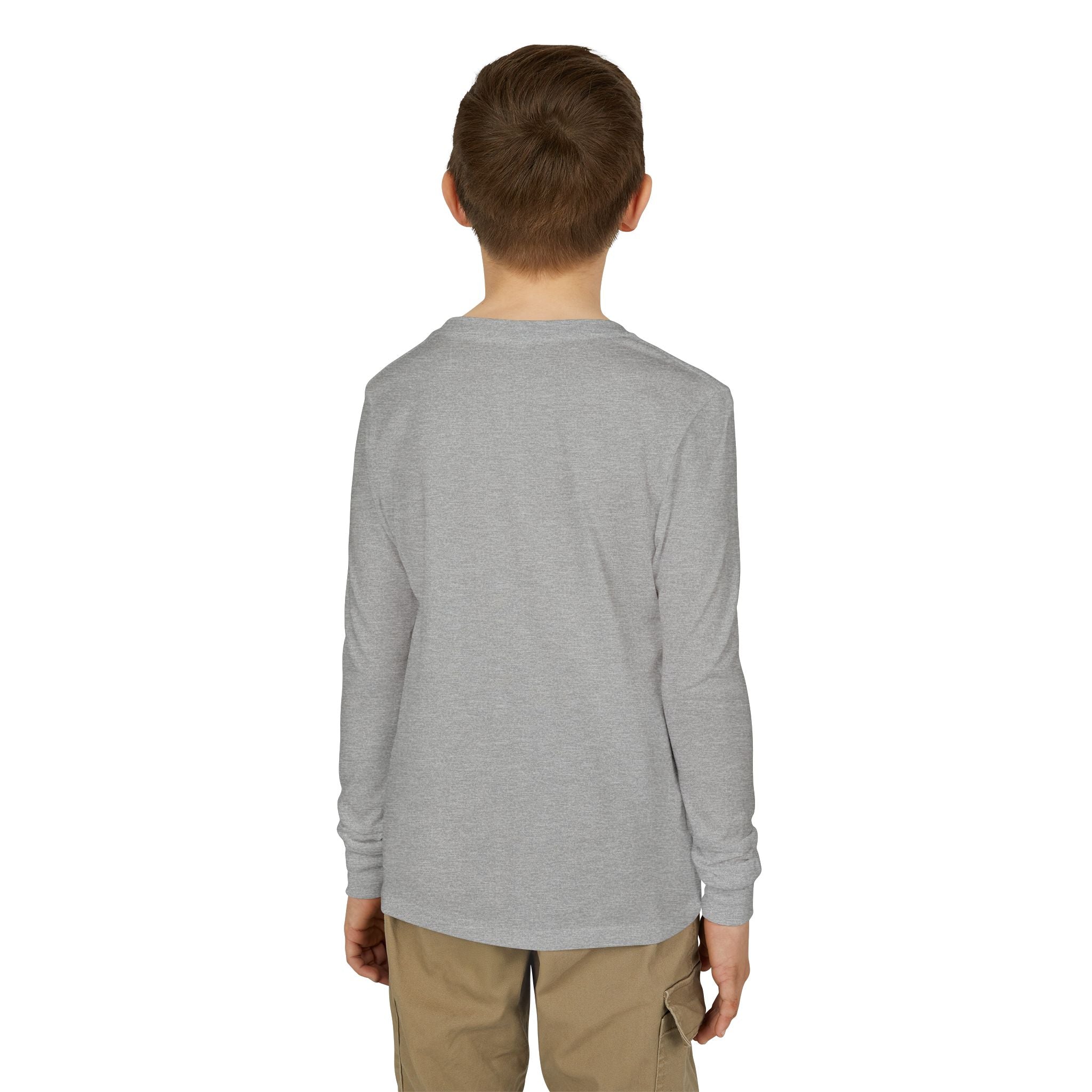 AMERICA Lightning Bolt Youth Long Sleeve Tee | Retro Patriotic Kids Shirt