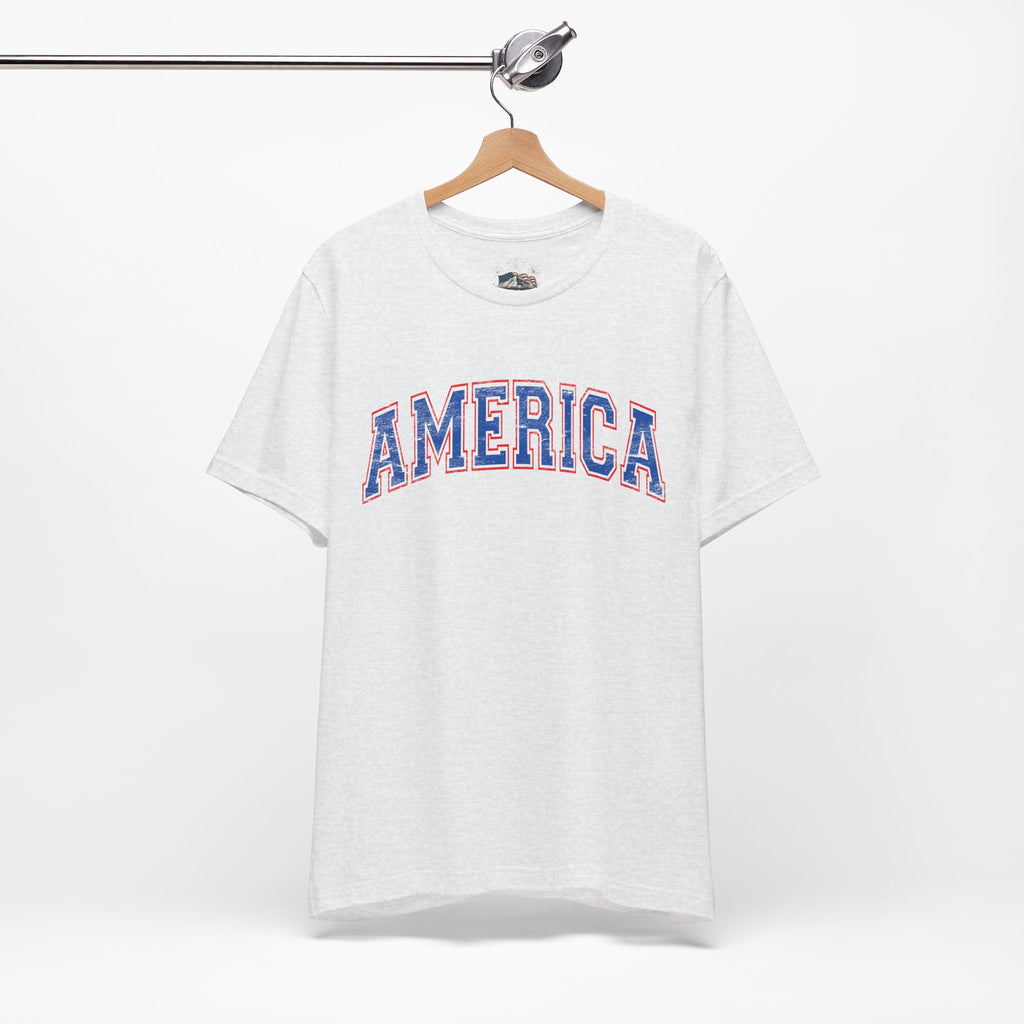 AMERICA Unisex Jersey Short Sleeve Tee - BLUE