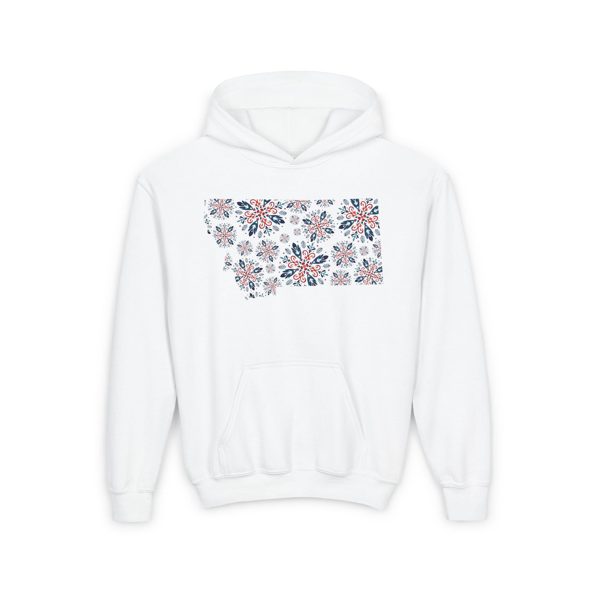 Montana Snowflake Youth Hoodie