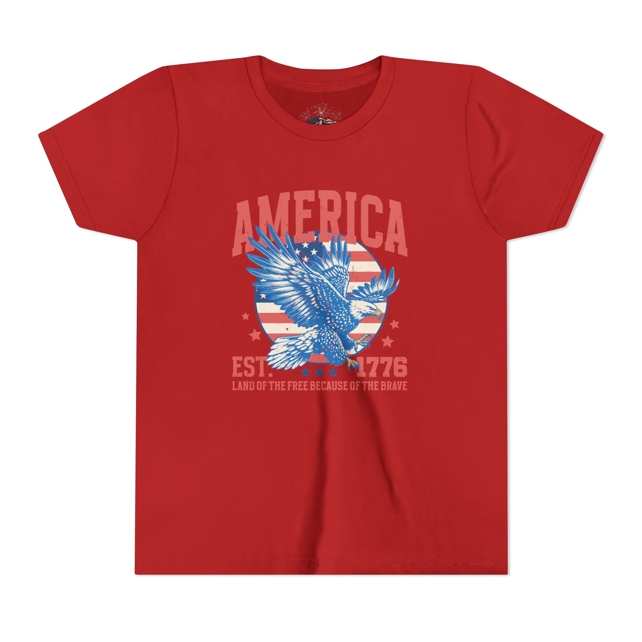 AMERICA EST. 1776 YOUTH GRAPHIC TEE | LAND OF THE FREE EAGLE SHIRT