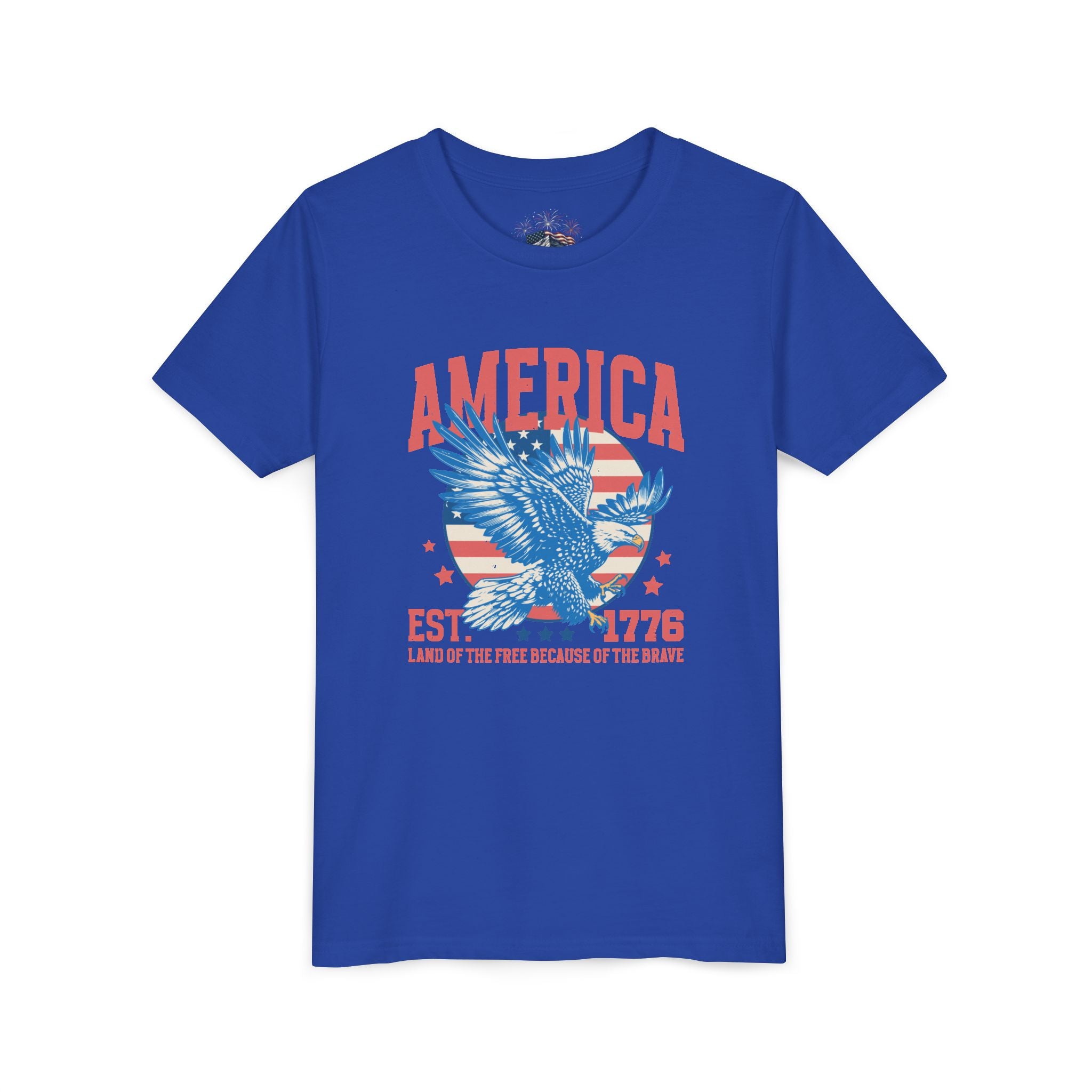 AMERICA EST. 1776 YOUTH GRAPHIC TEE | LAND OF THE FREE EAGLE SHIRT