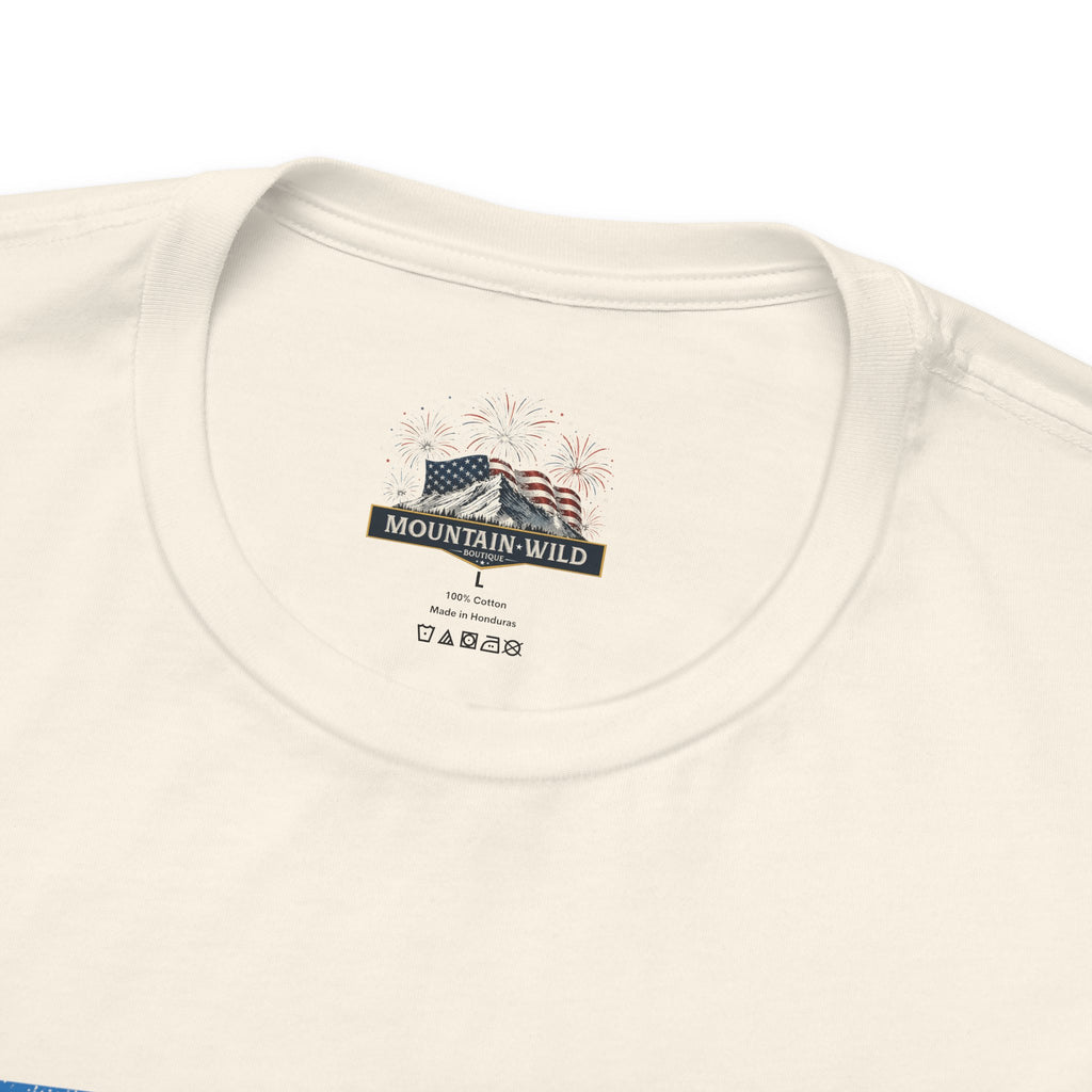 AMERICA 1776 Unisex Cotton Tee | Classic Patriotic Americana Shirt