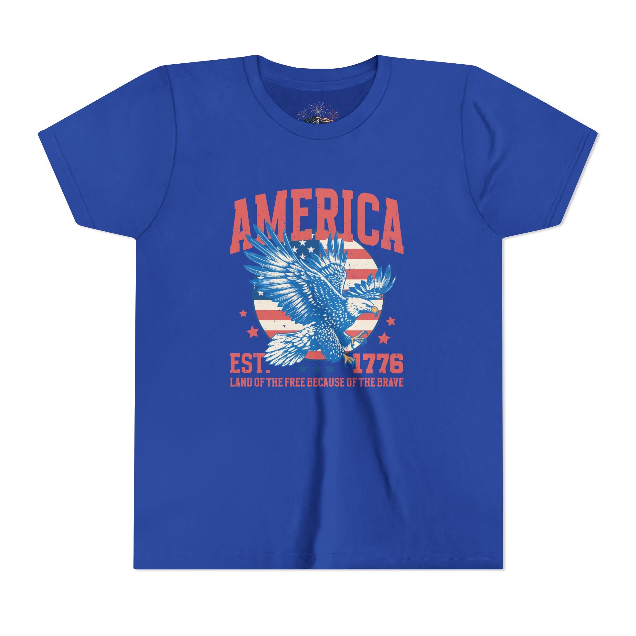 AMERICA EST. 1776 YOUTH GRAPHIC TEE | LAND OF THE FREE EAGLE SHIRT