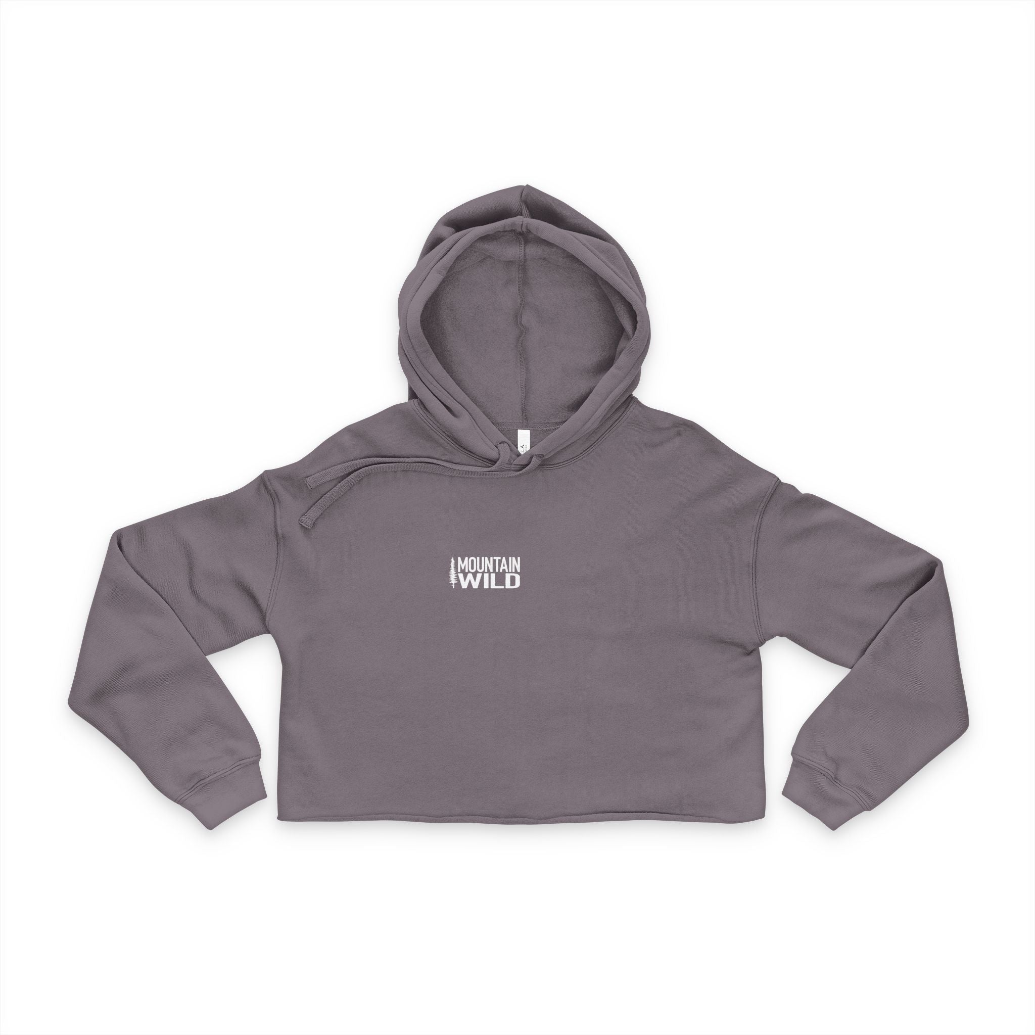 The Backbone of the Wild – Pine Tree Spine - Women's Cropped Hoodie