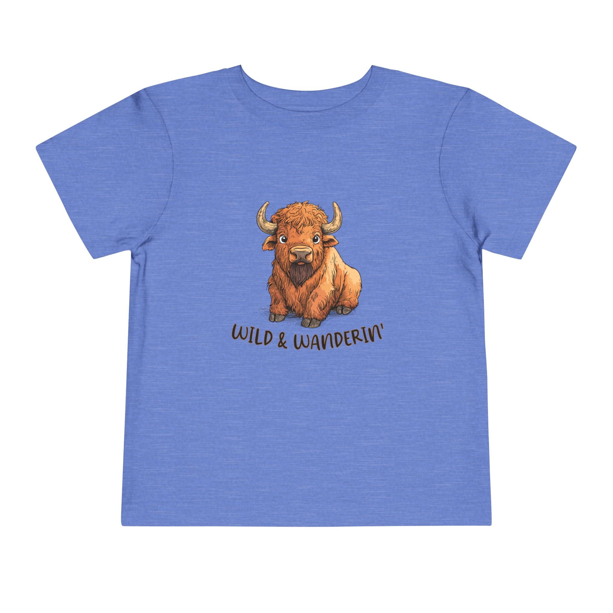 Wild & Wanderin' Toddler Tee - Cute Buffalo Design for Adventurous Kids