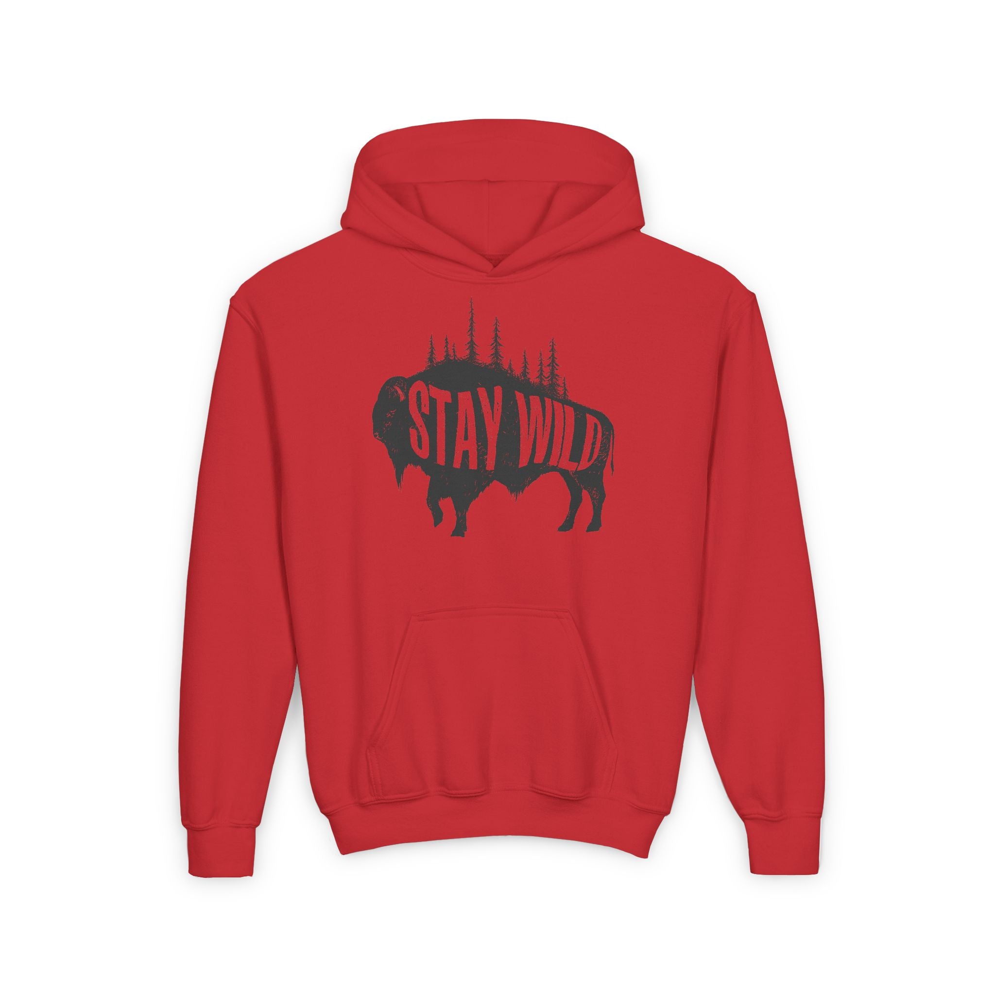 Stay Wild Buffalo Youth Hoodie