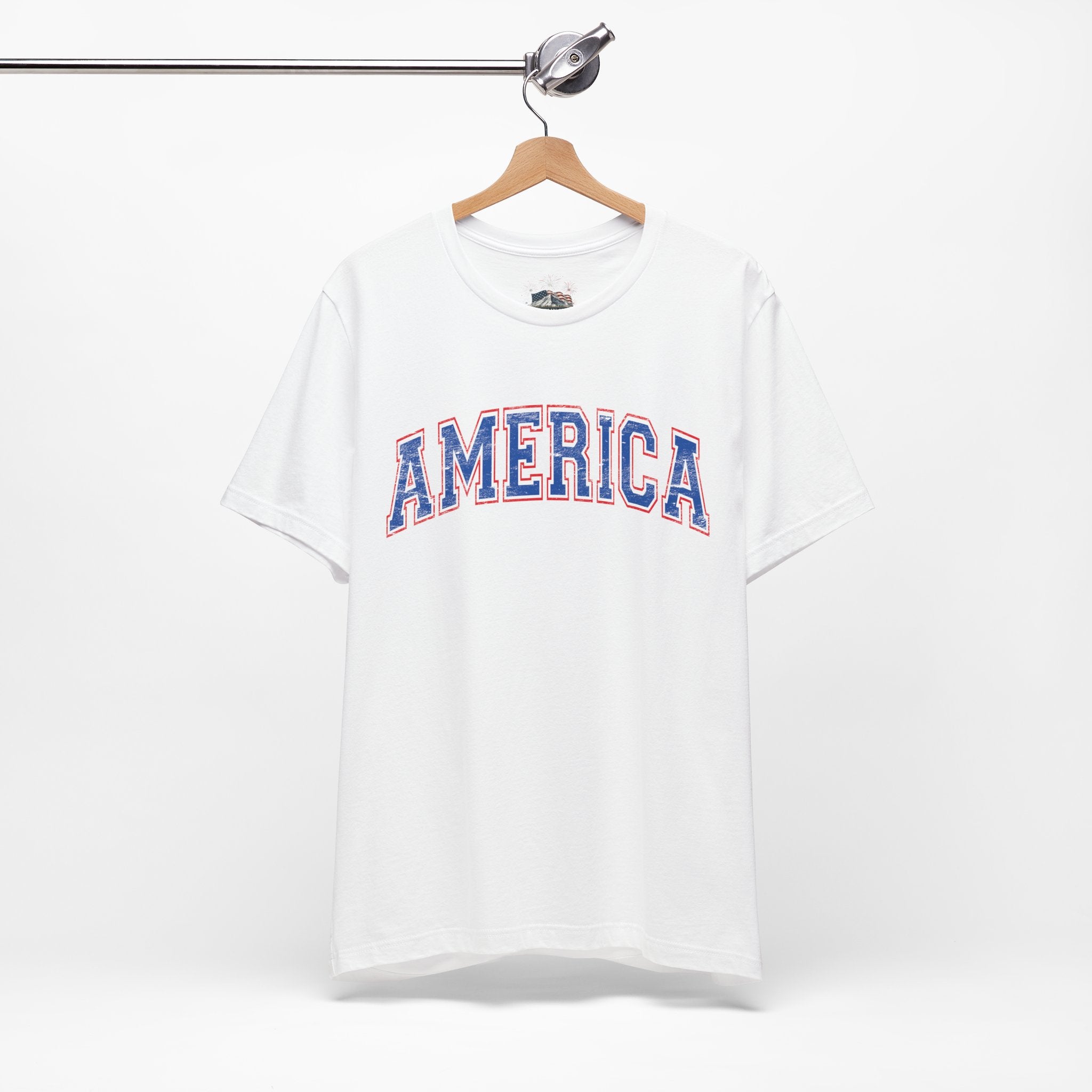 AMERICA Unisex Jersey Short Sleeve Tee - BLUE