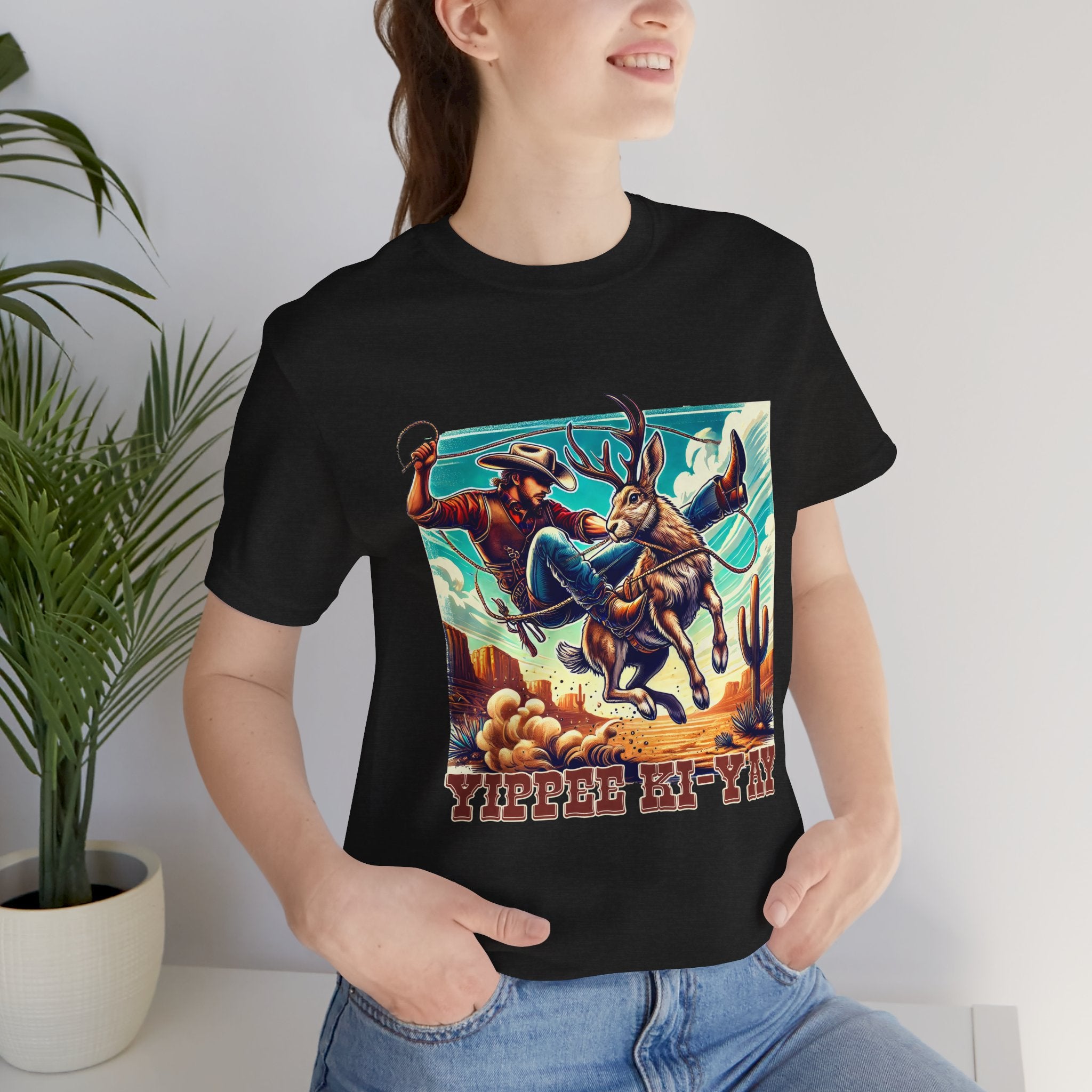 Yippee Ki-Yay Jackalope Unisex Tee