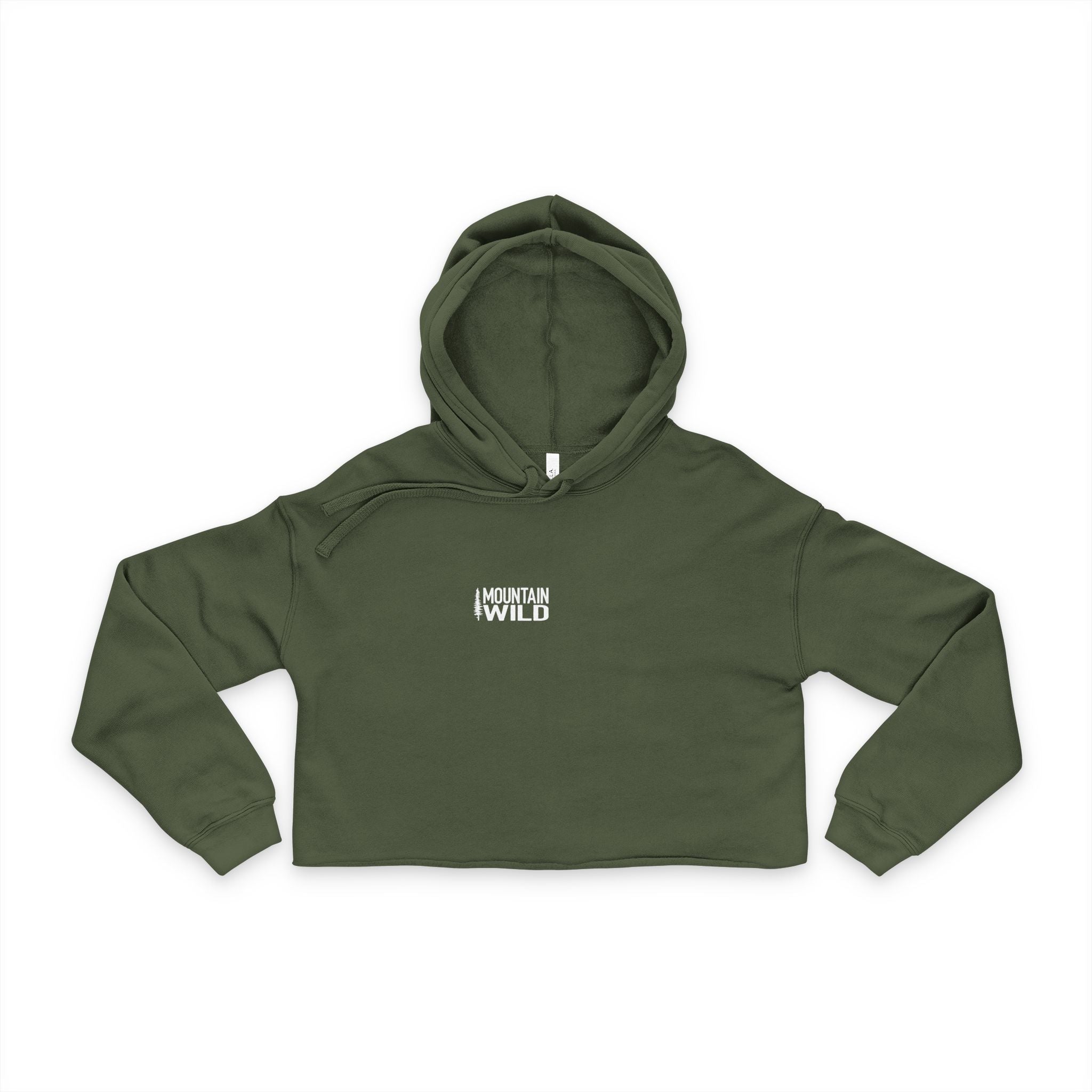 The Backbone of the Wild – Pine Tree Spine - Women's Cropped Hoodie