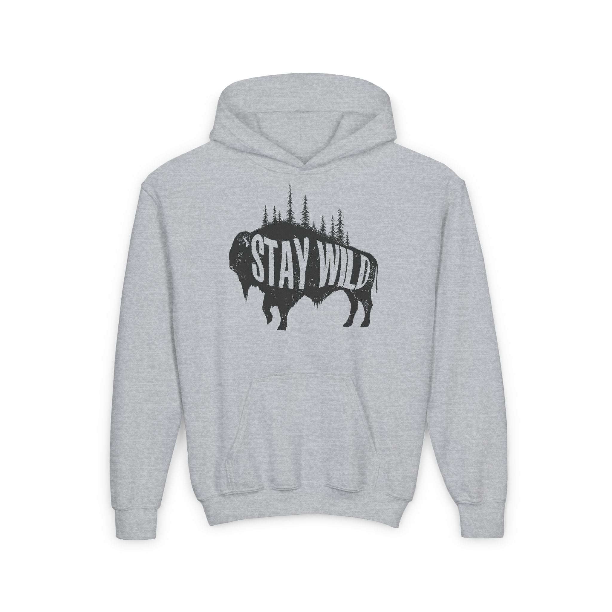 Stay Wild Buffalo Youth Hoodie