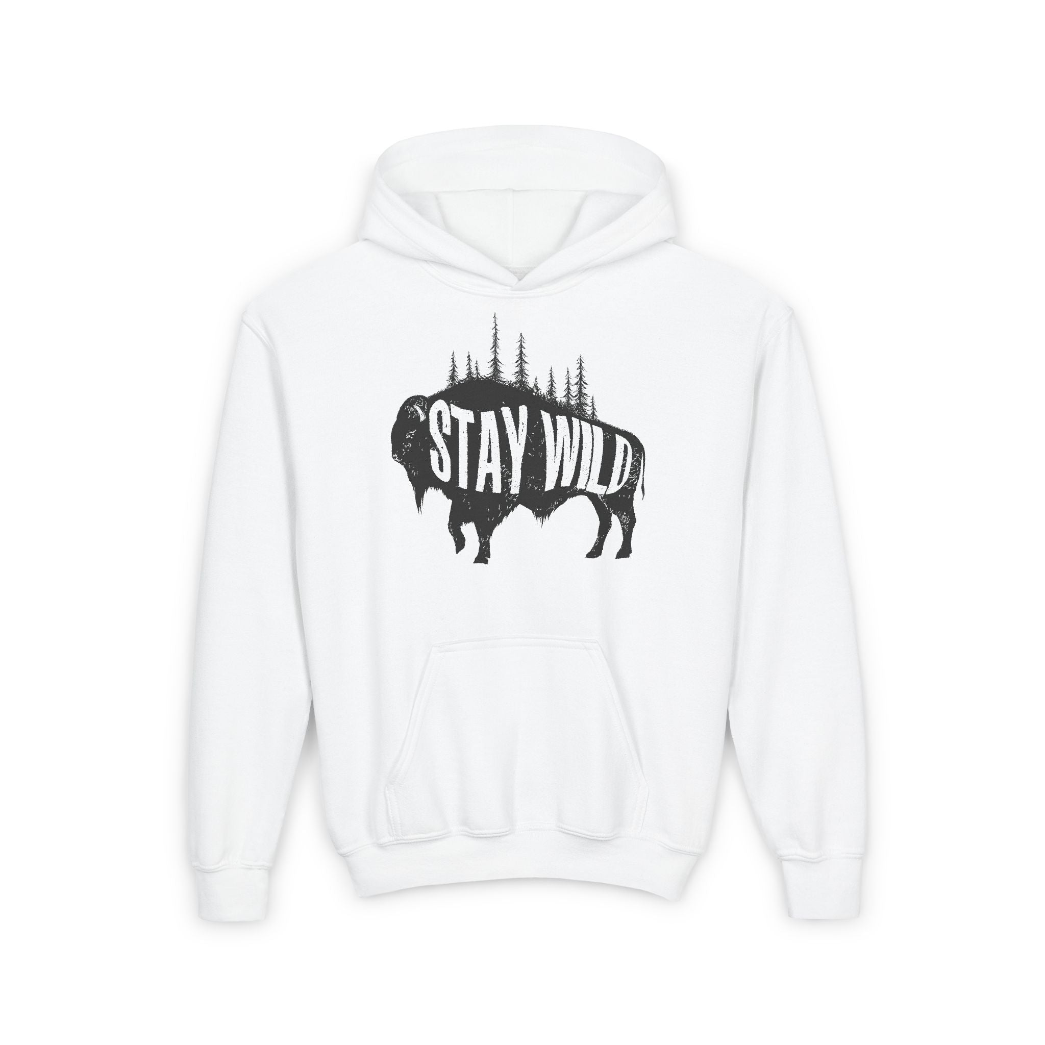 Stay Wild Buffalo Youth Hoodie