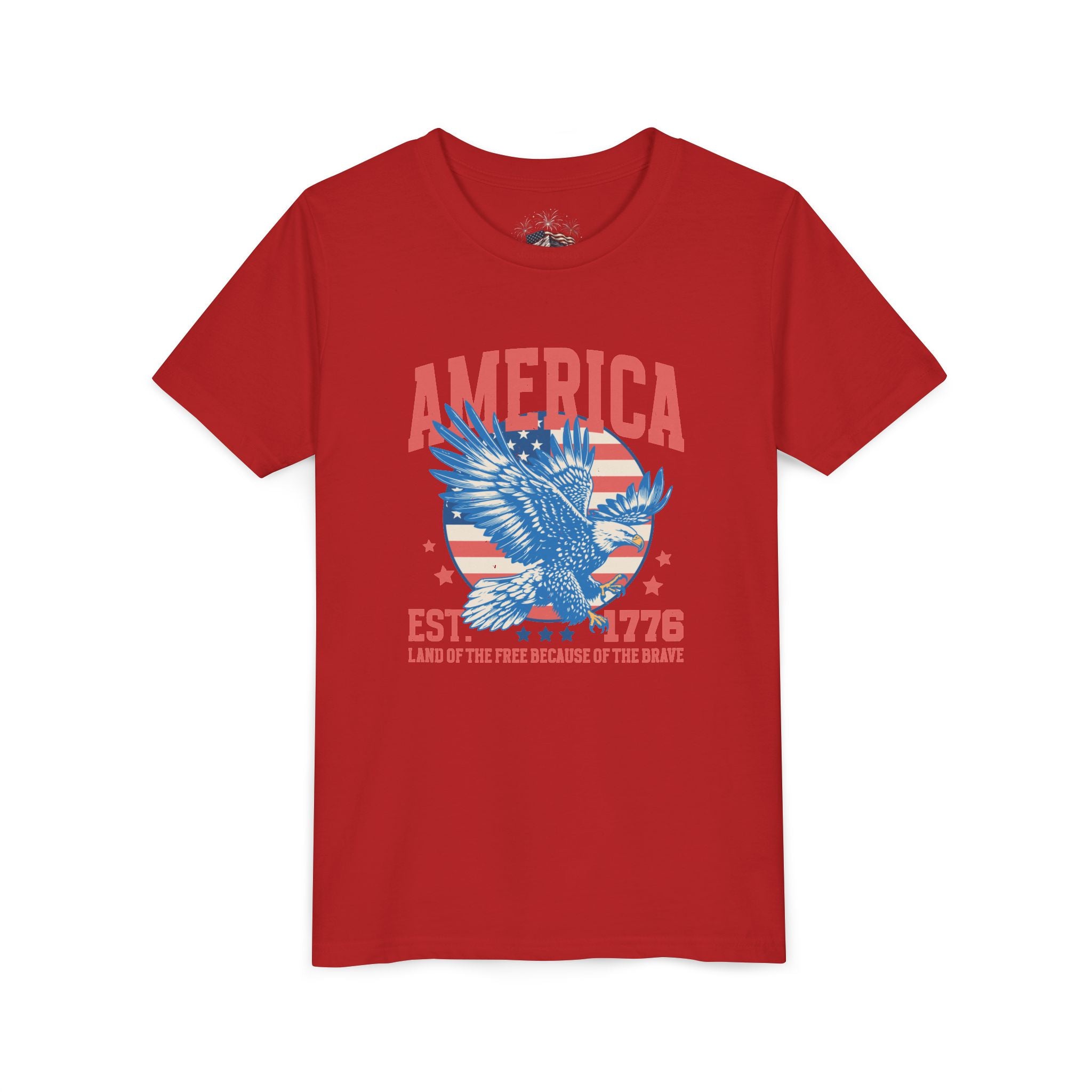 AMERICA EST. 1776 YOUTH GRAPHIC TEE | LAND OF THE FREE EAGLE SHIRT