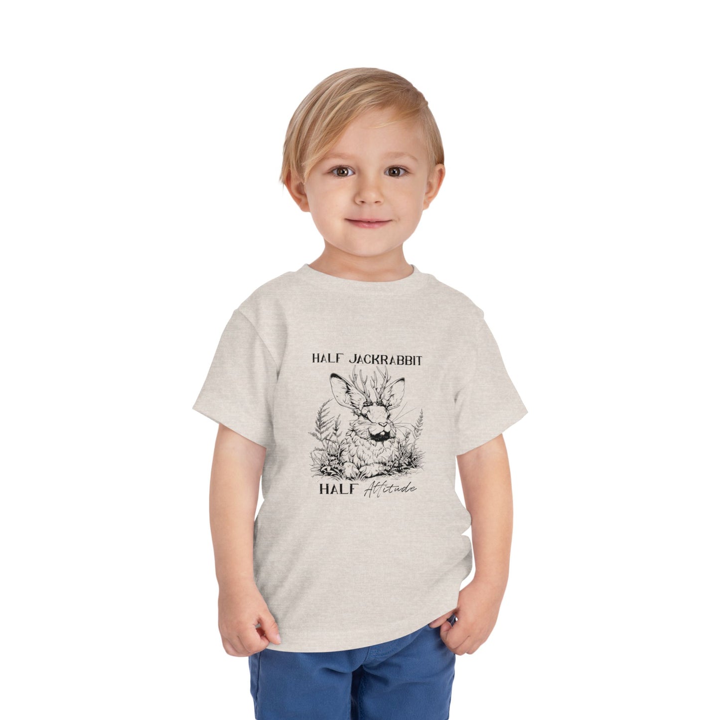 Half Jackrabbit, Half Attitude - Toddler Short Sleeve Tee