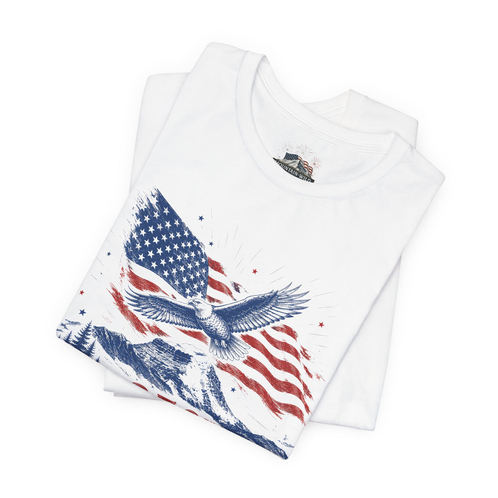 America 250 Eagle & Sphinx Mountain Unisex T-Shirt | Ennis Montana