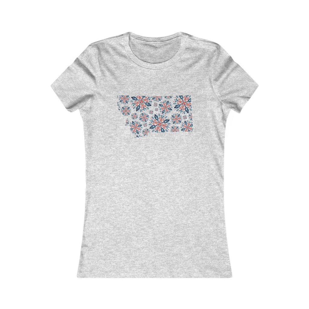 Tee - Montana Scandinavian Snowflakes Women's Favorite Shirt