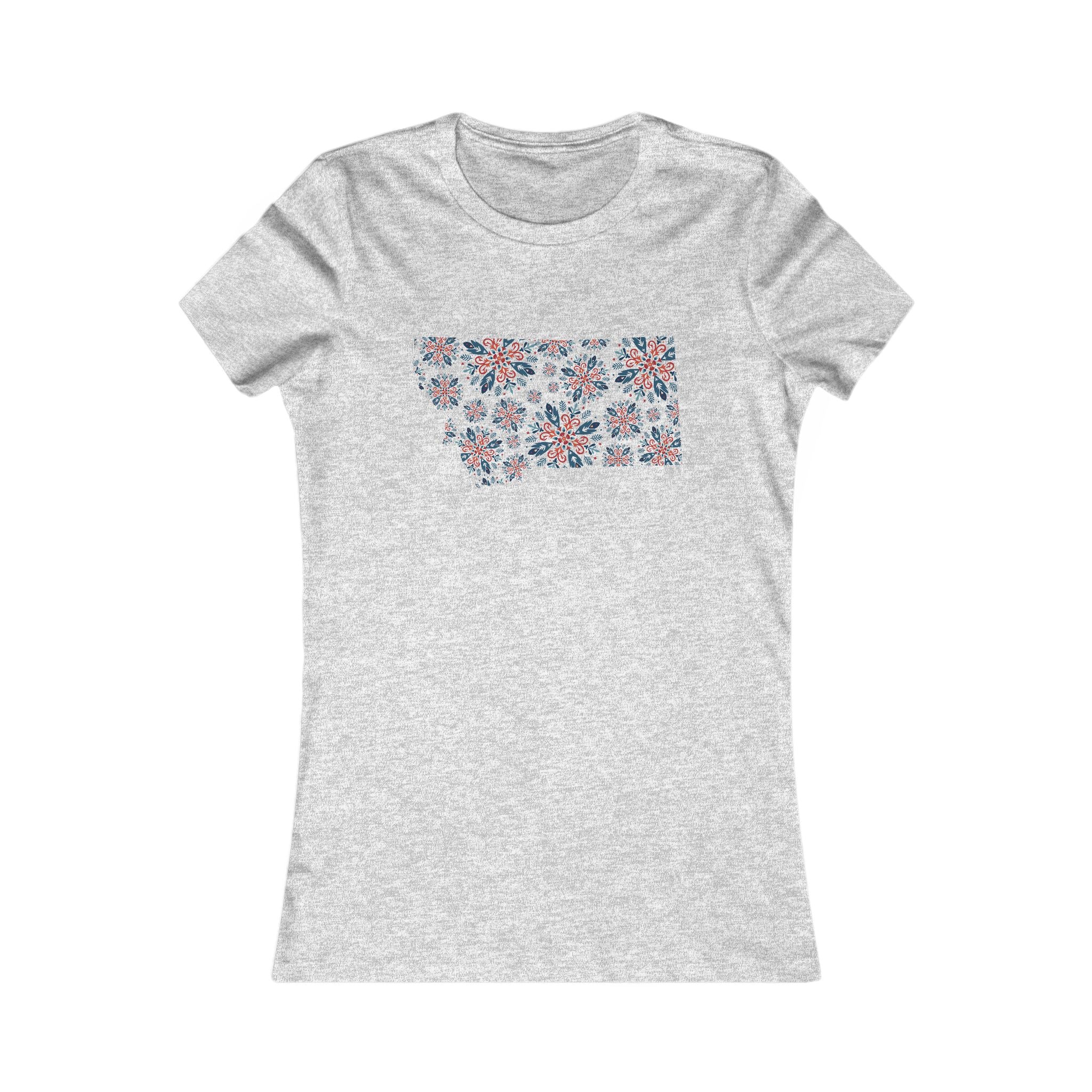 Tee - Montana Scandinavian Snowflakes Women's Favorite Shirt