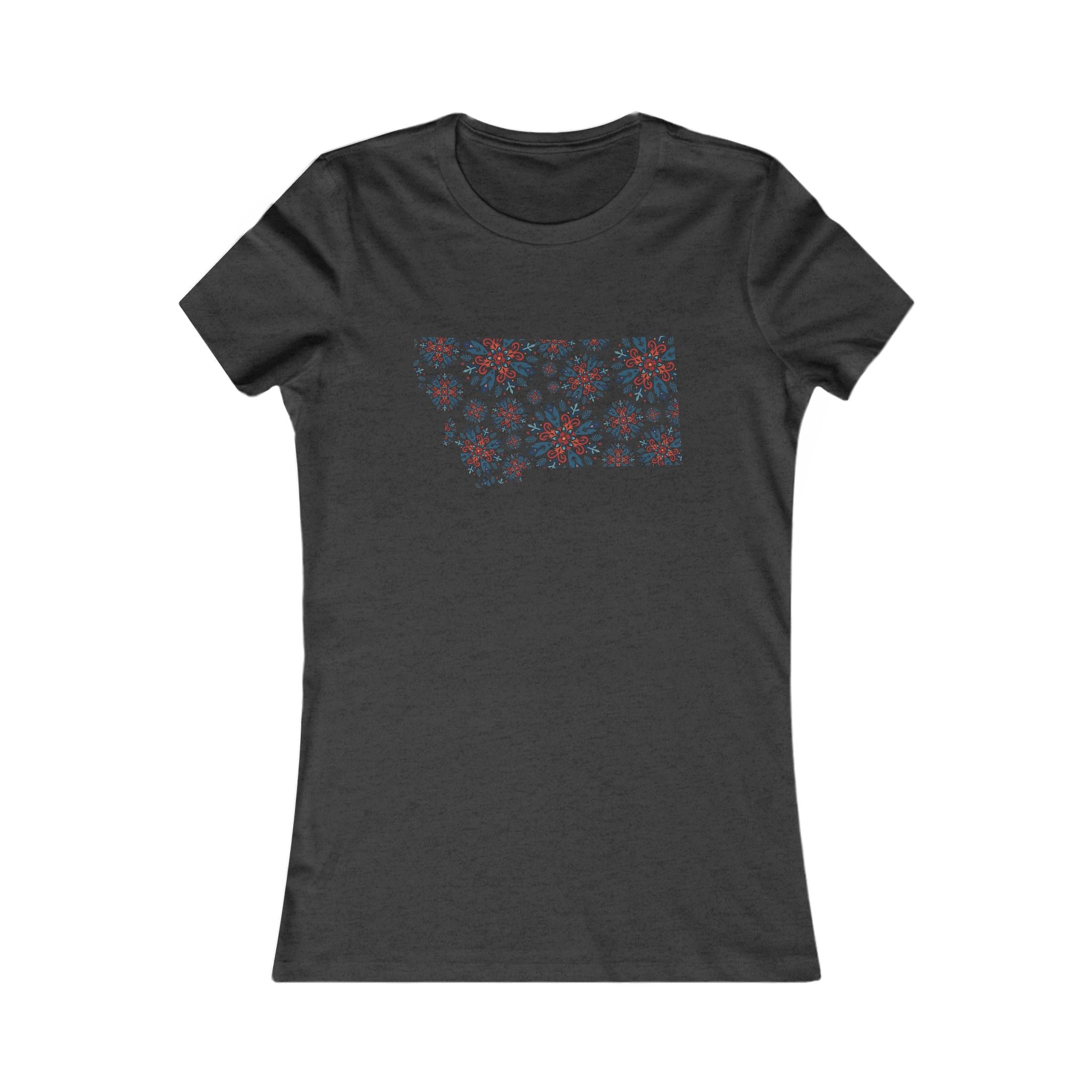 Tee - Montana Scandinavian Snowflakes Women's Favorite Shirt