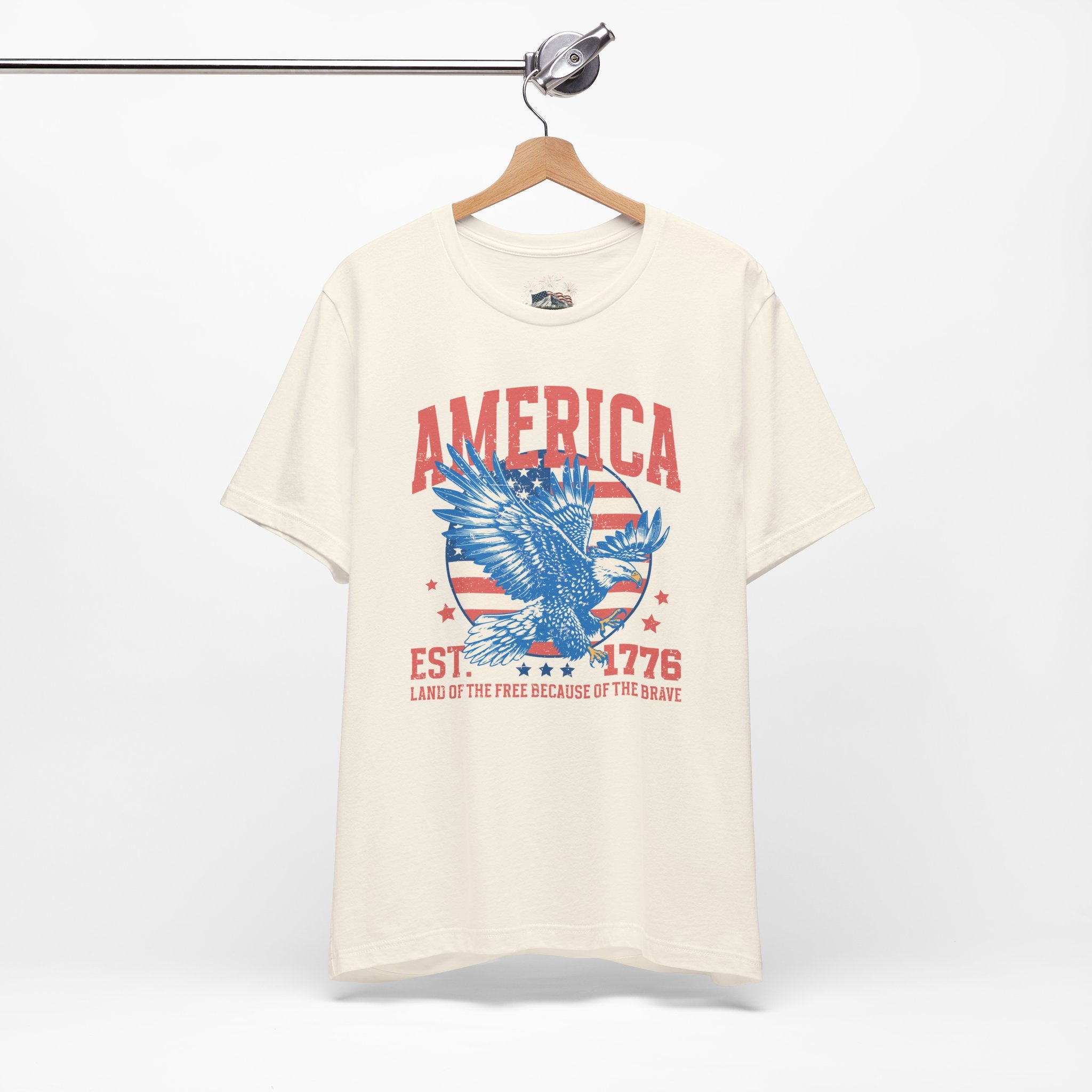 AMERICA Est. 1776 Unisex Graphic Tee | Land of the Free Eagle Shirt