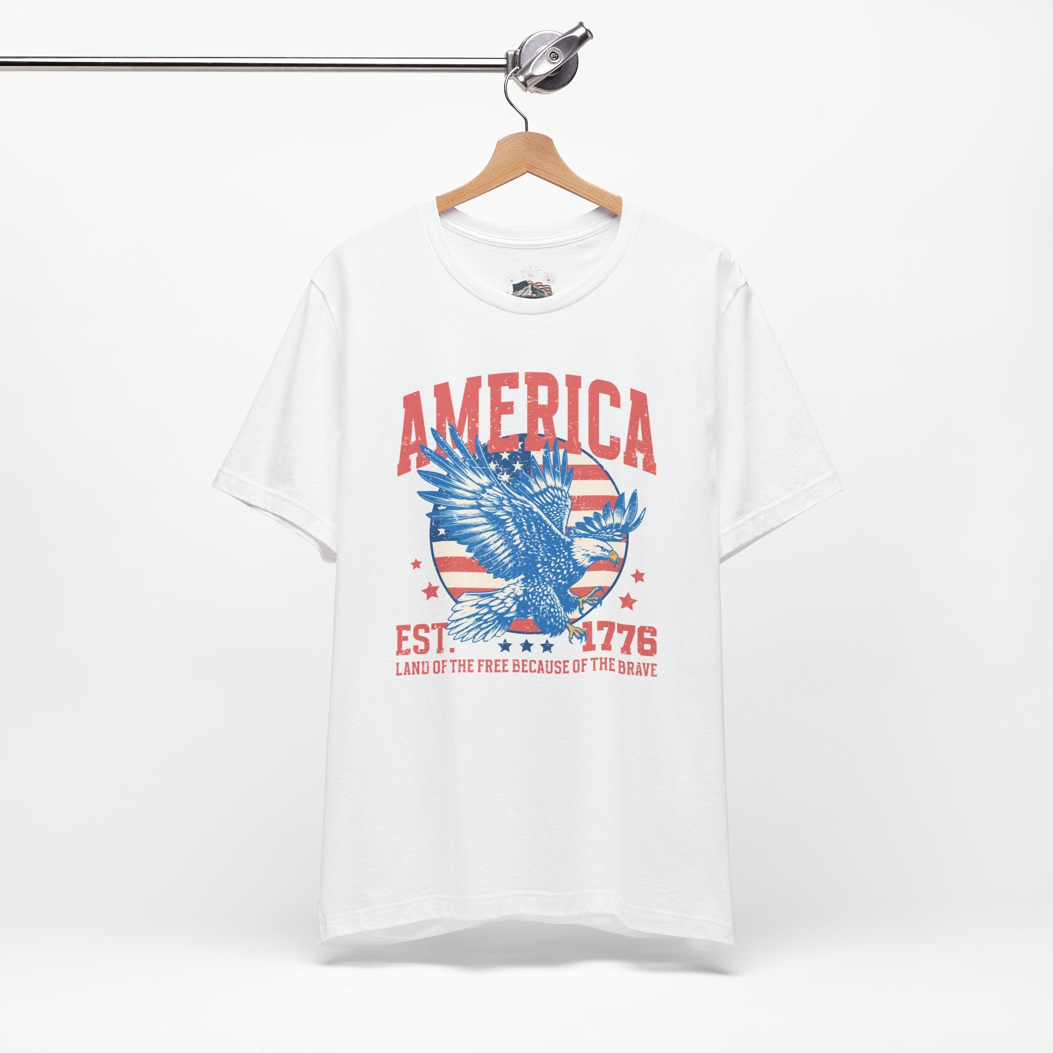 AMERICA Est. 1776 Unisex Graphic Tee | Land of the Free Eagle Shirt