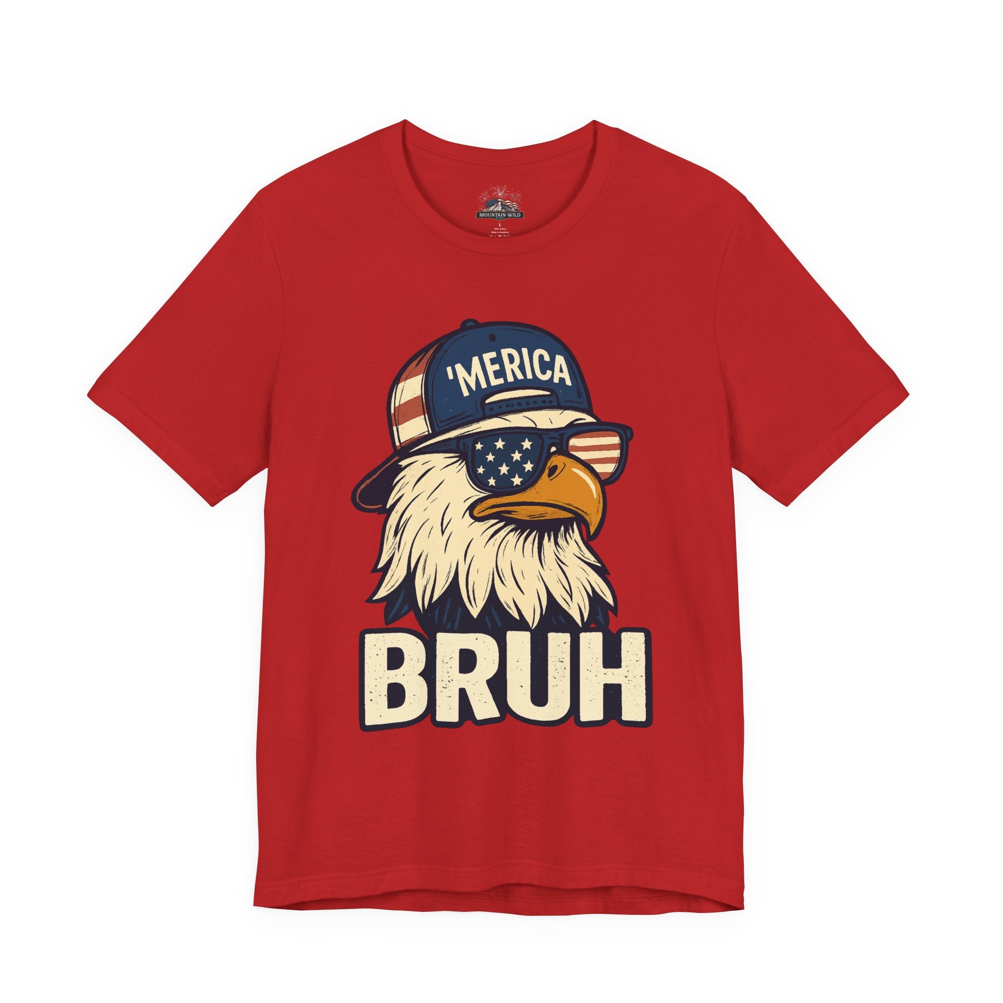 UNISEX - 'Merica Bruh Eagle- Jersey Short Sleeve Tee