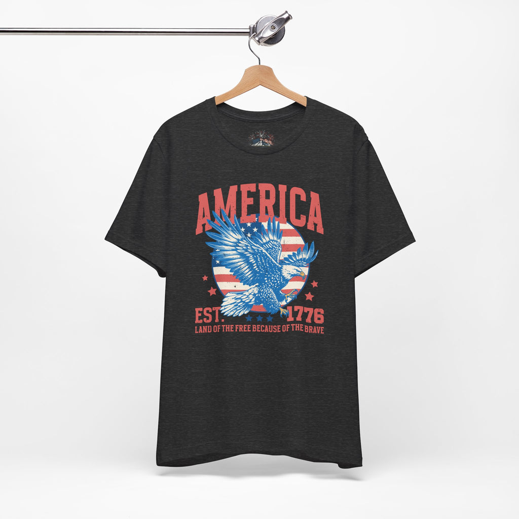 AMERICA Est. 1776 Unisex Graphic Tee | Land of the Free Eagle Shirt