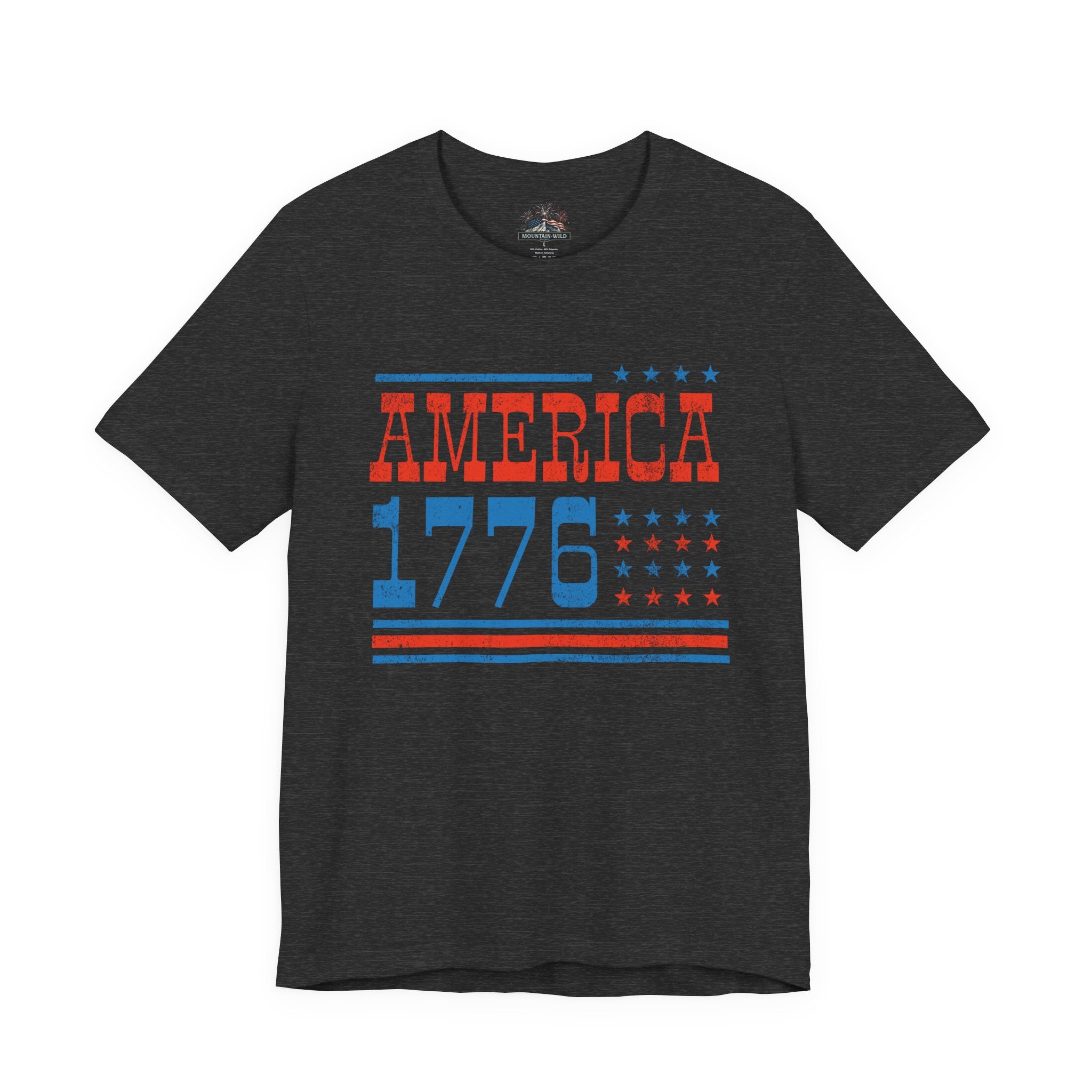AMERICA 1776 Unisex Cotton Tee | Classic Patriotic Americana Shirt
