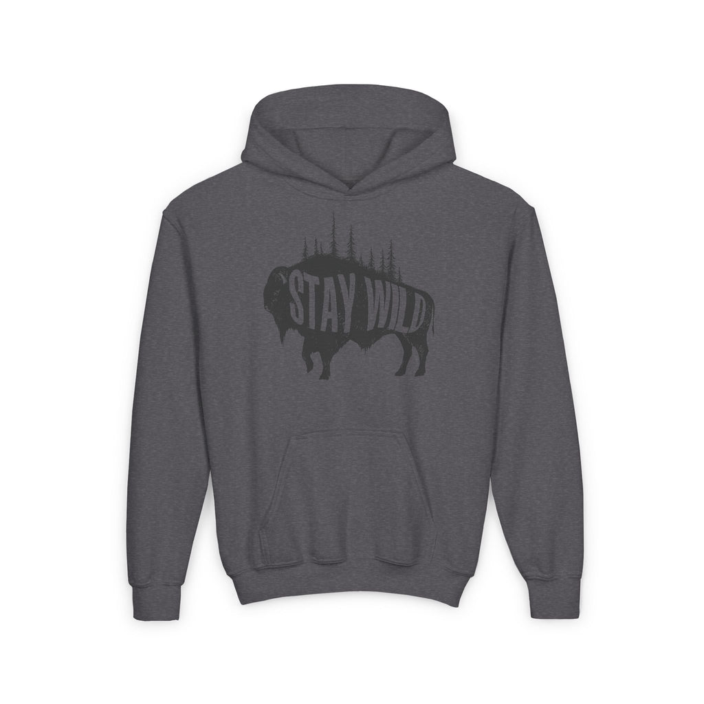 Stay Wild Buffalo Youth Hoodie