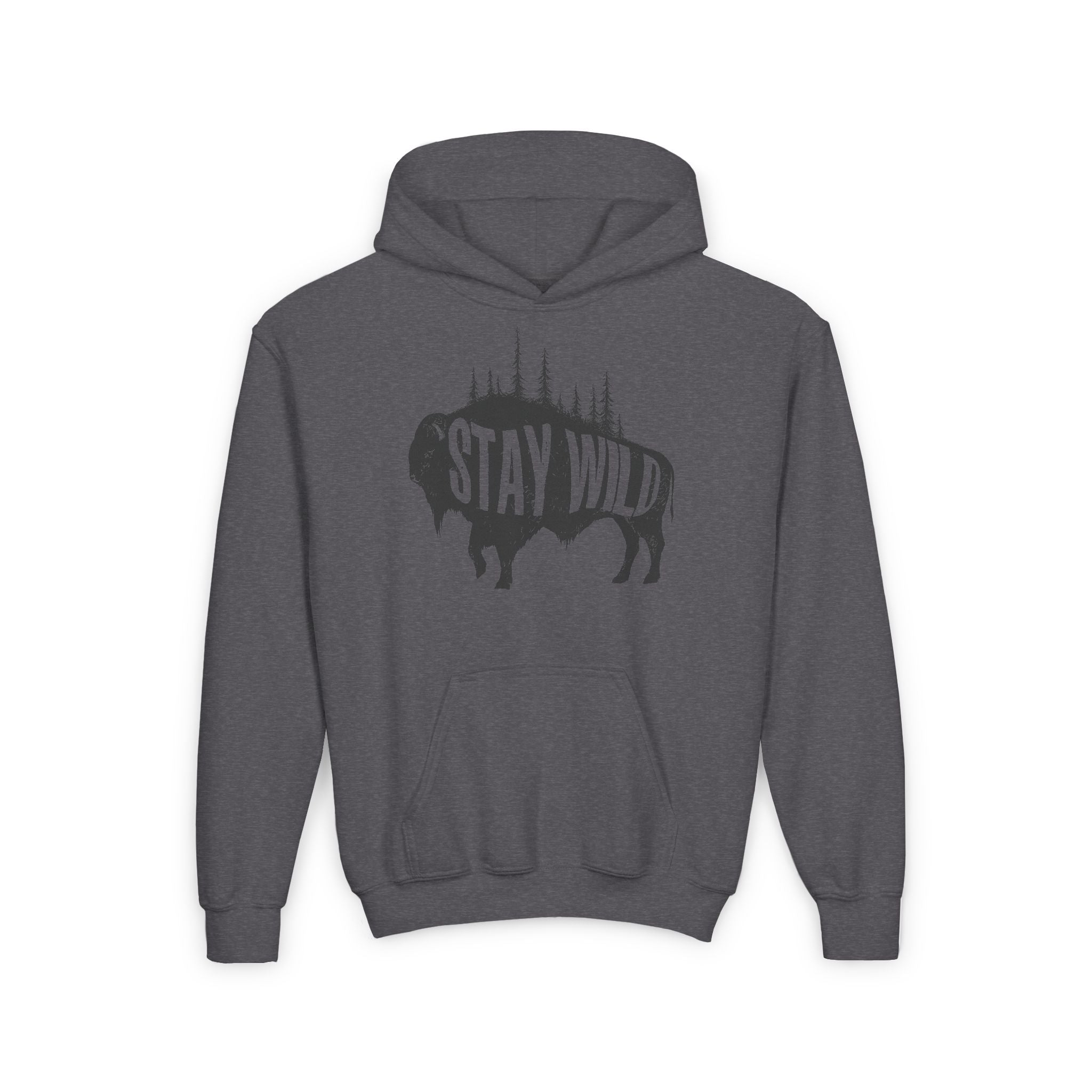 Stay Wild Buffalo Youth Hoodie