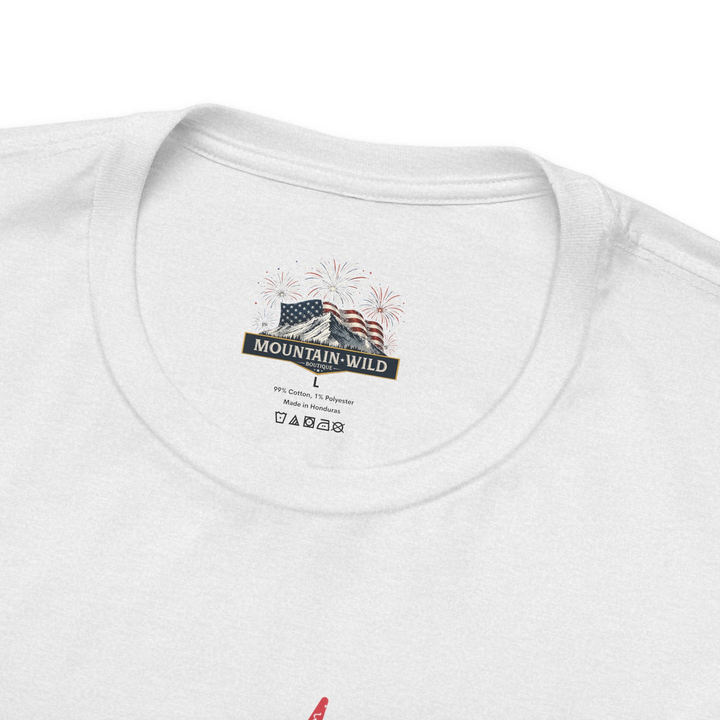 AMERICA Lightning Bolt Unisex Graphic Tee | Retro Racing Americana Shirt