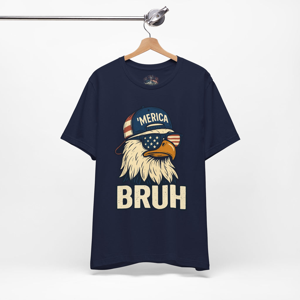 UNISEX - 'Merica Bruh Eagle- Jersey Short Sleeve Tee