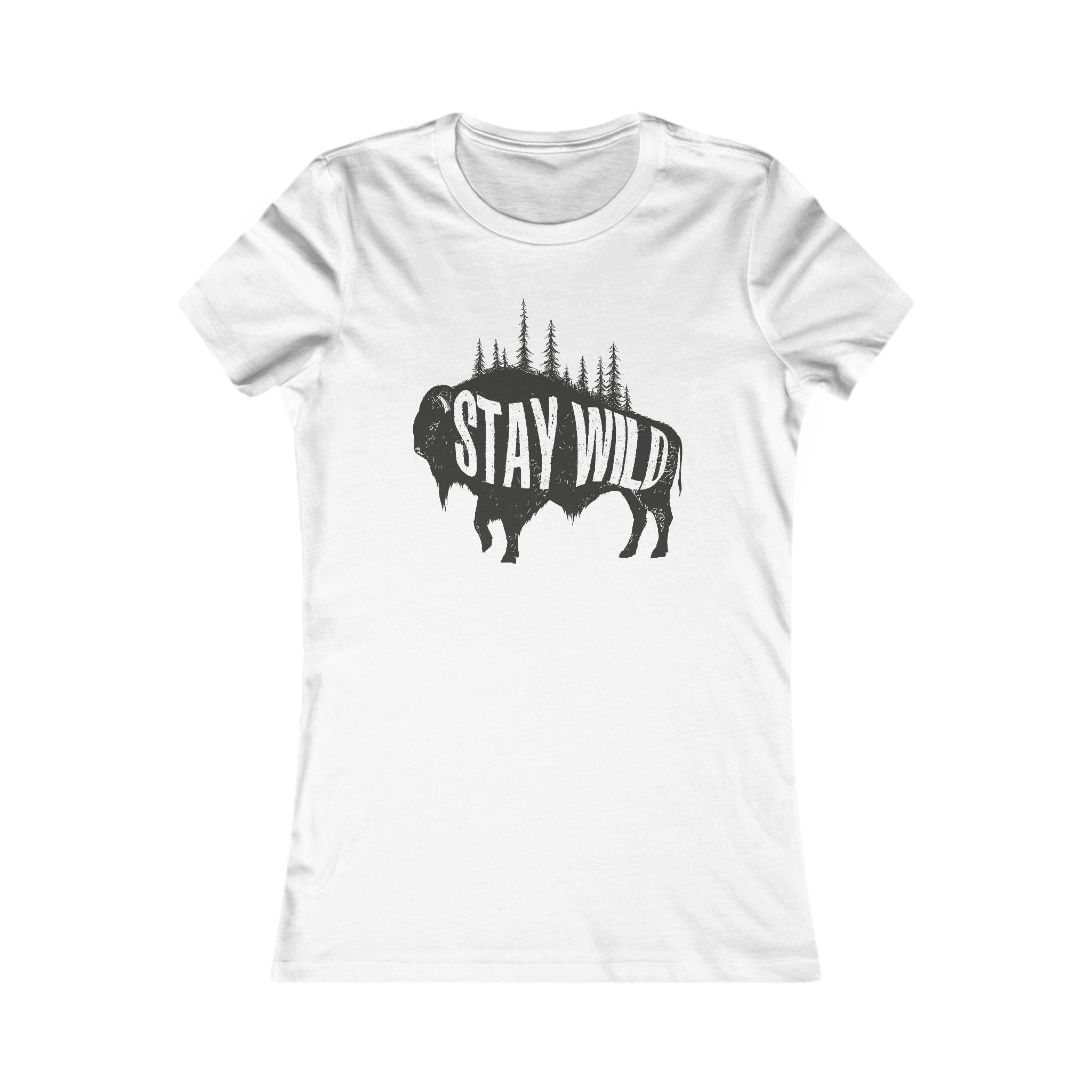 Women's T-Shirt - Buffalo Stay Wild Design