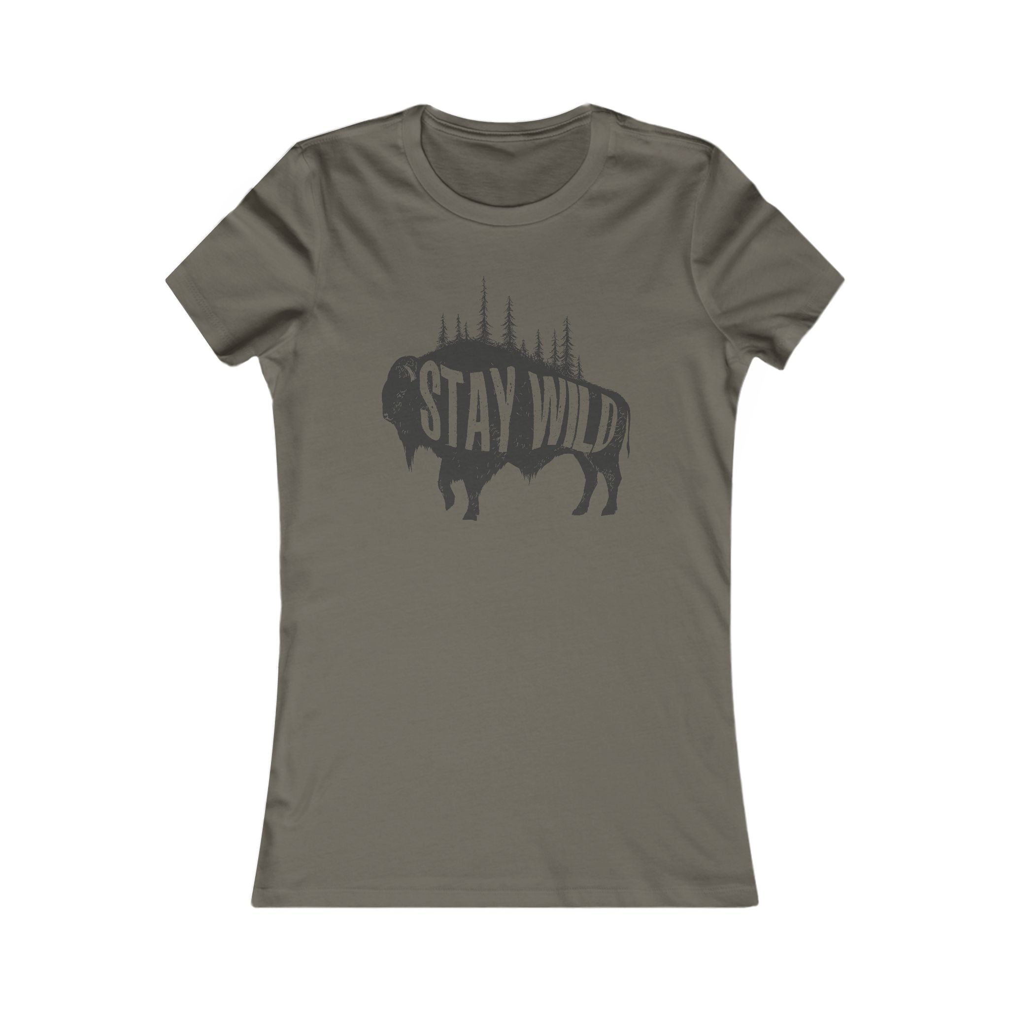 Women's T-Shirt - Buffalo Stay Wild Design